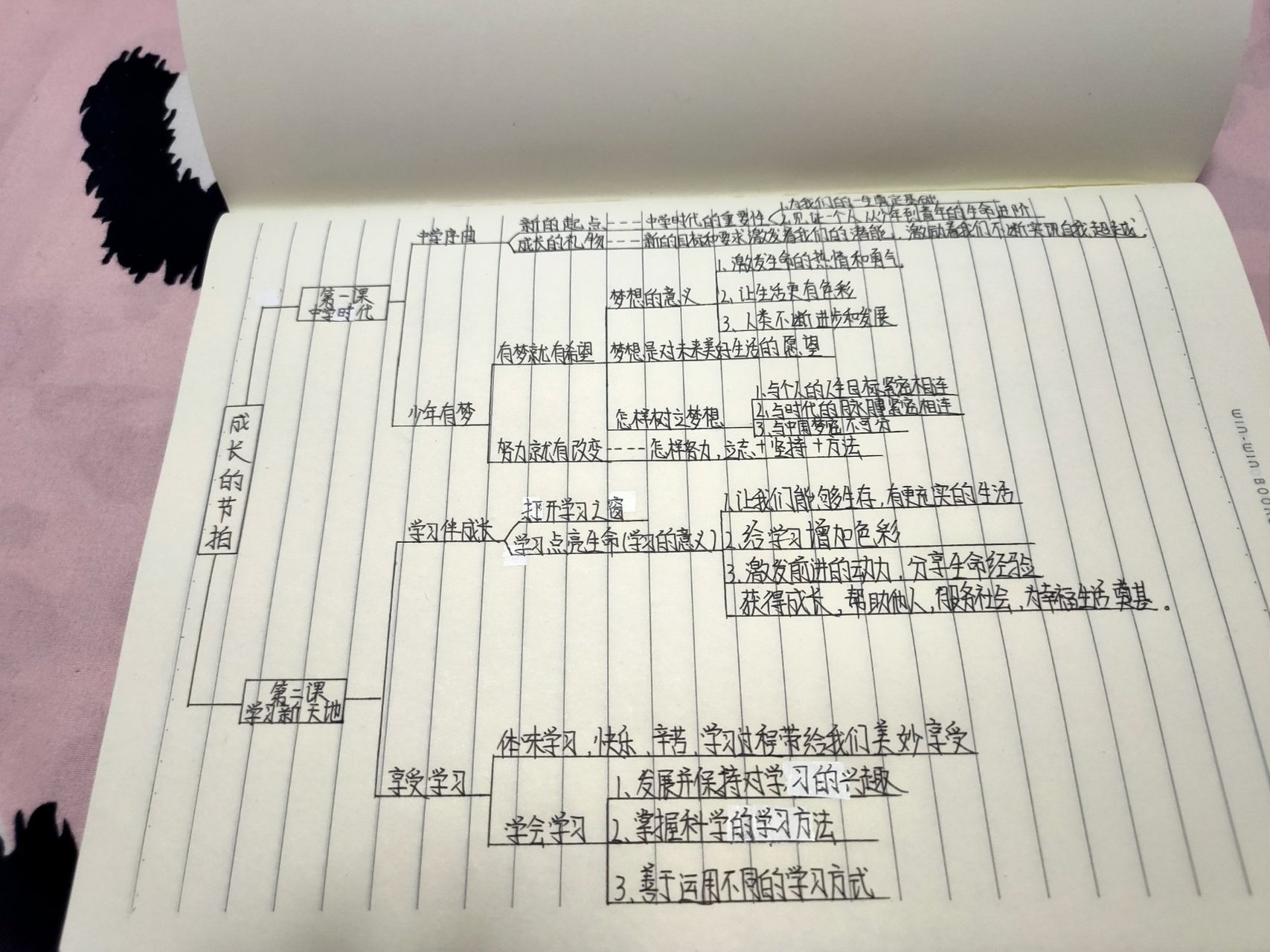 七年级上册政治思维导图