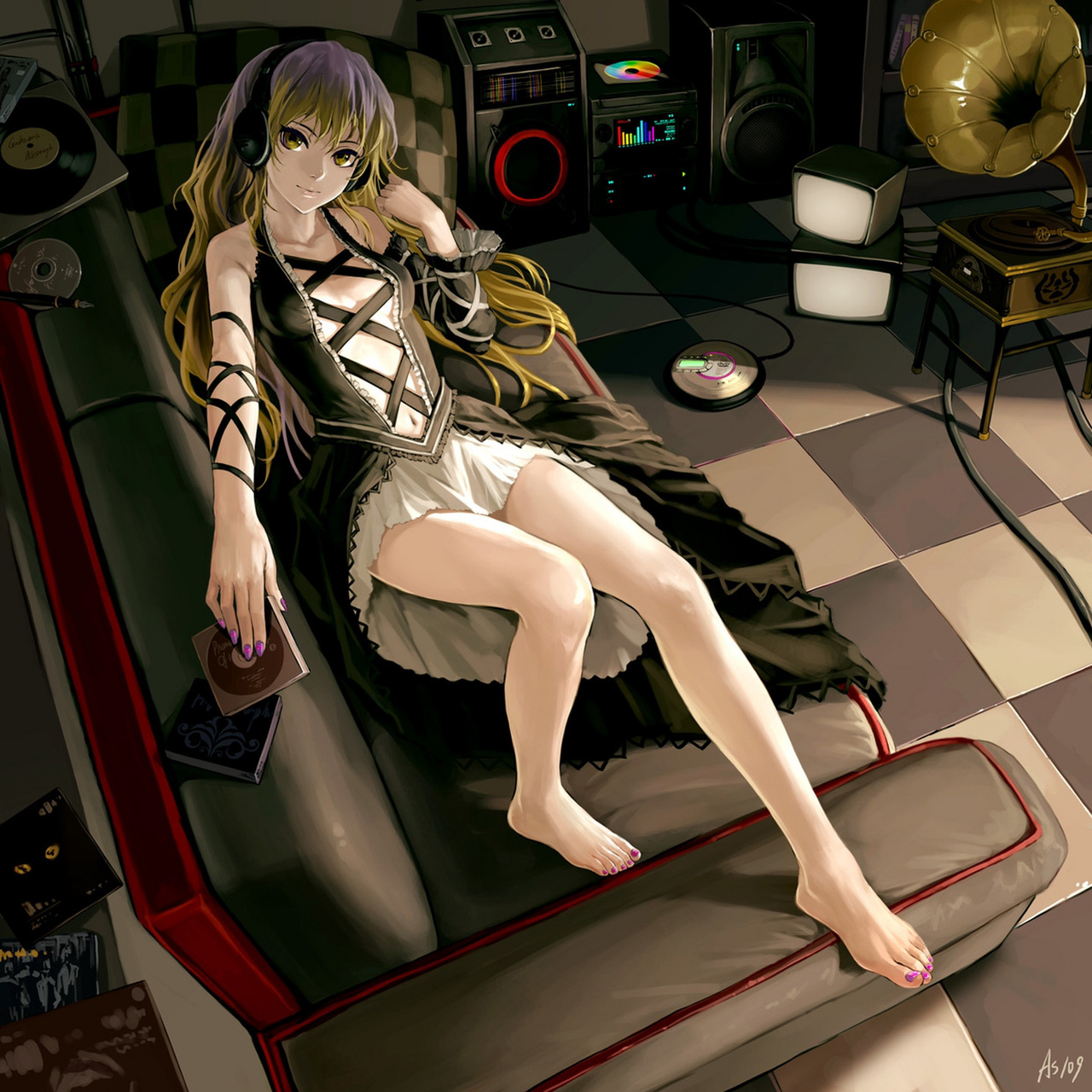 二次元美图# 少女(画师as109)