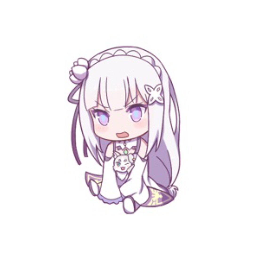 re0:从零开始的异世界生活爱蜜莉雅/艾米莉亚q版简笔画可爱