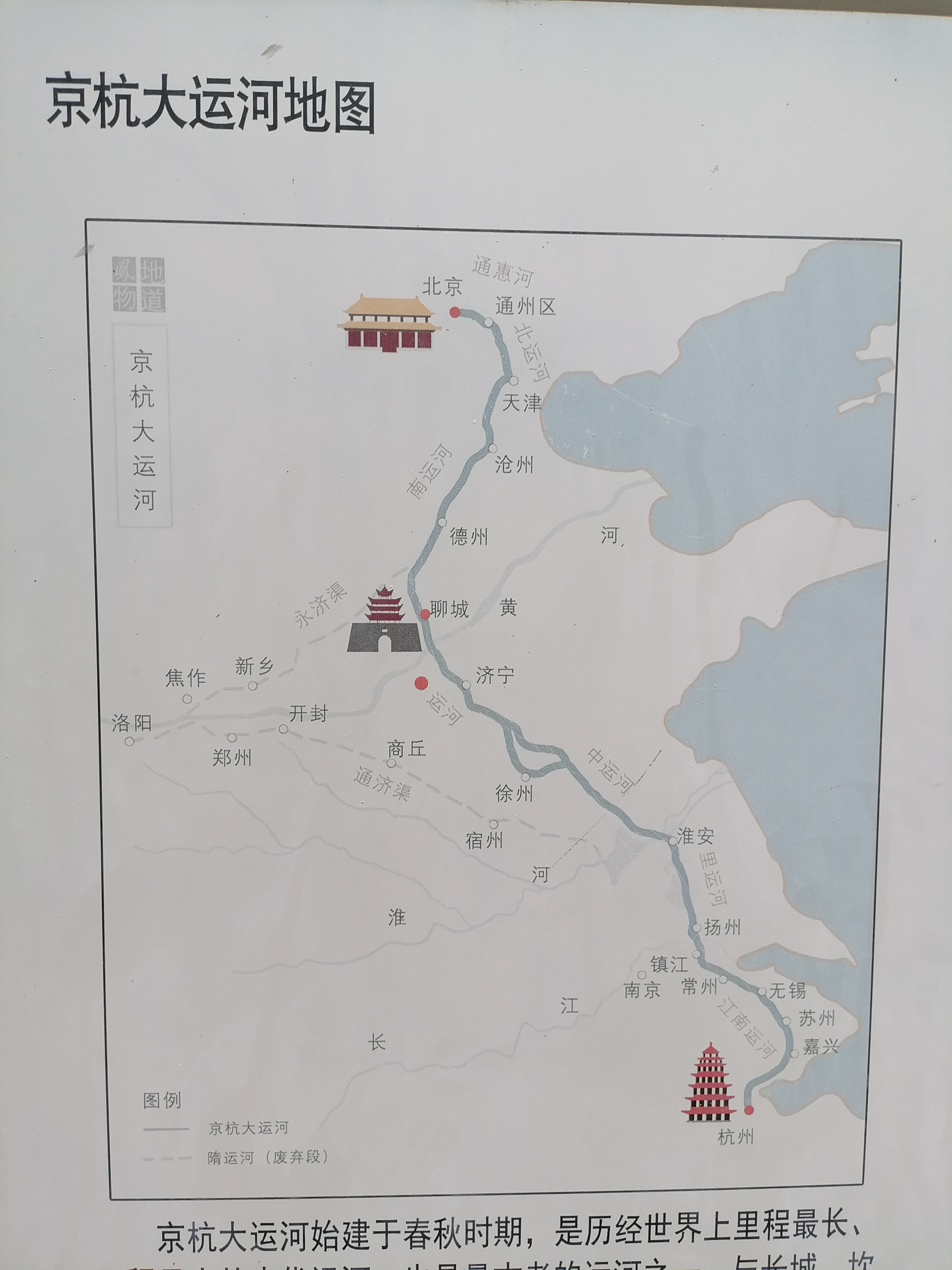 京杭大运河流经地图图片