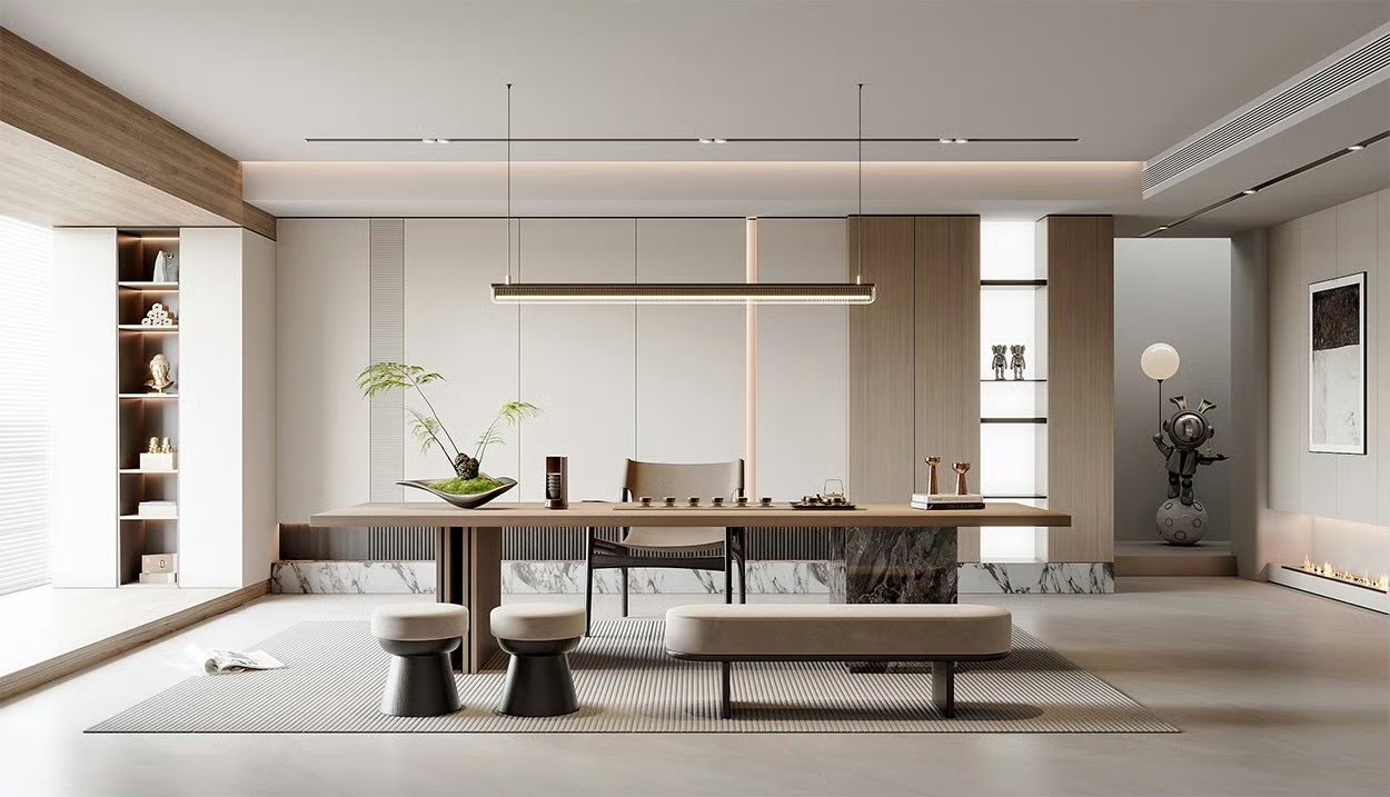 现代简约风茶室空间设计效果