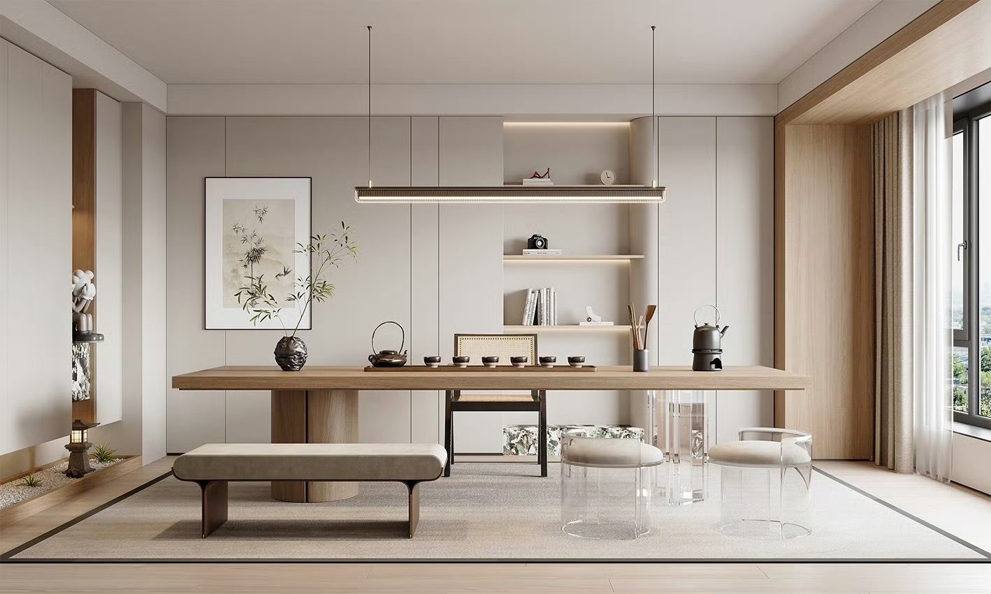 现代简约风茶室空间设计效果