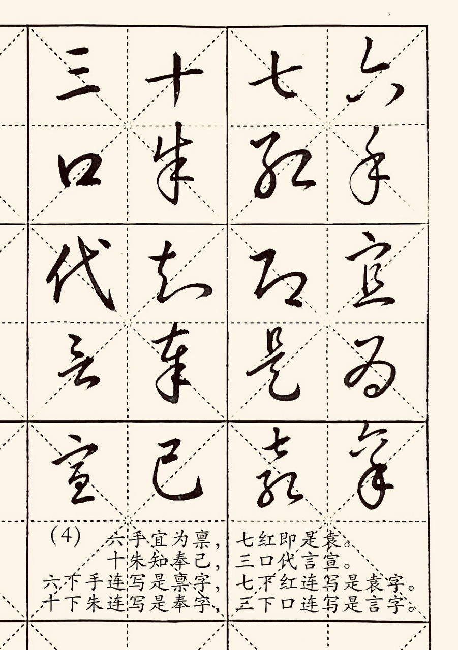 草书歌诀(4) 原创