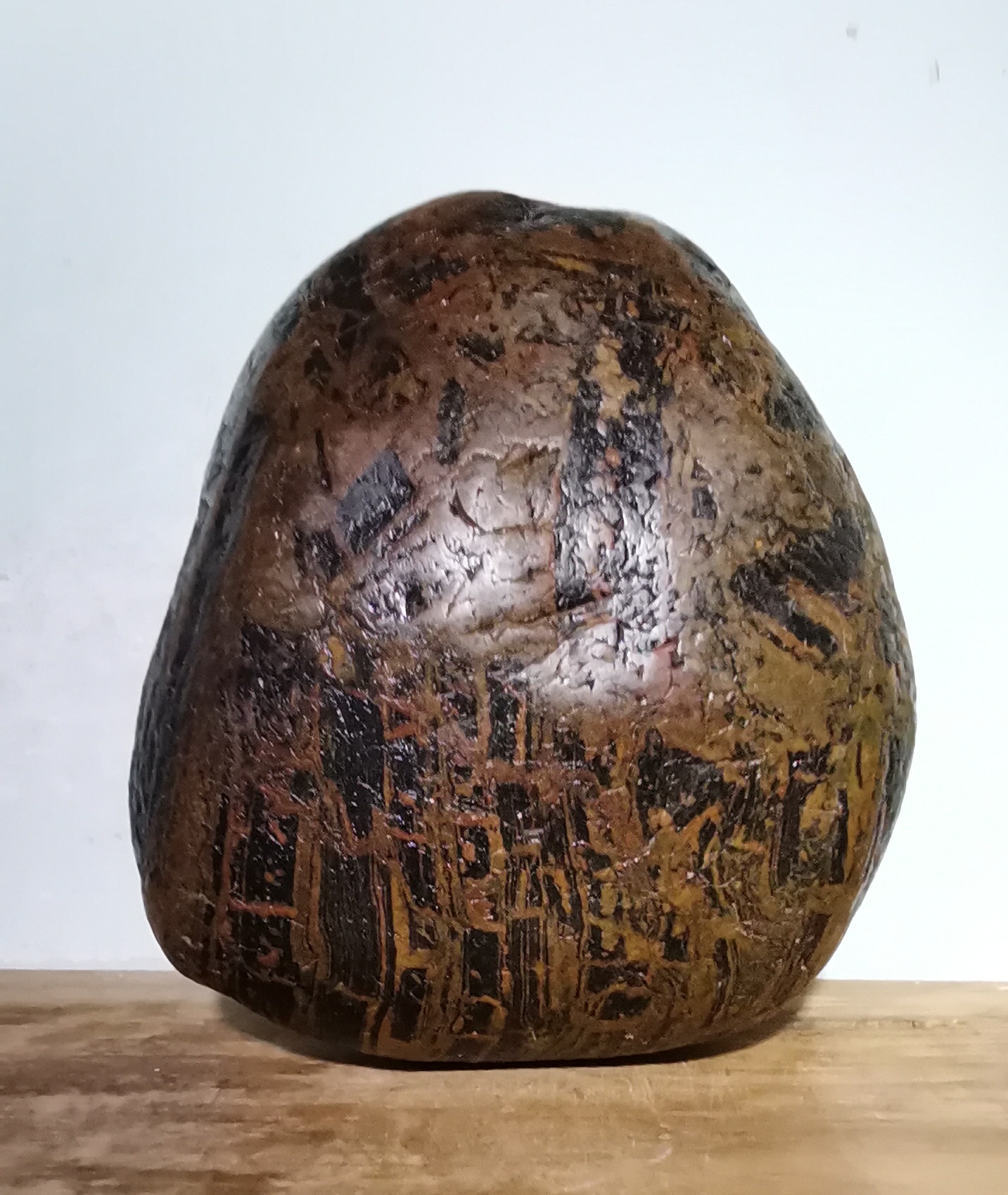 2024长江新出水奇石《咏柳》!