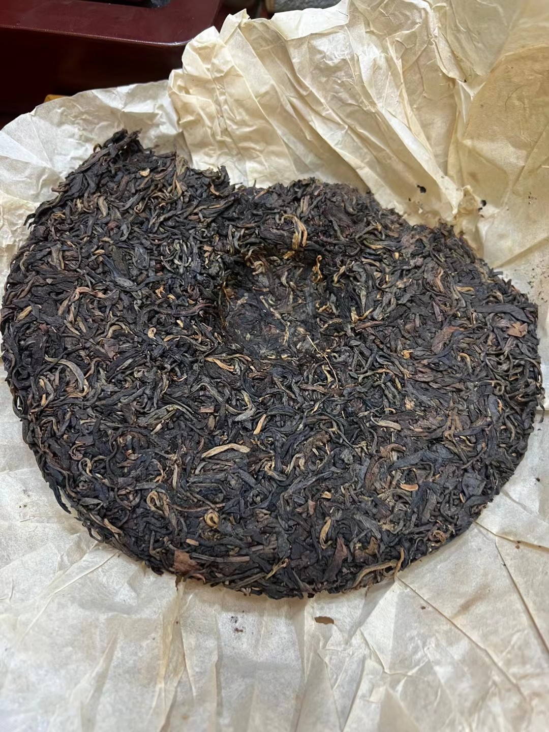 2003年昌泰茶厂仓高香  云雾圆茶烟香浓郁#广州头条# #北京头条