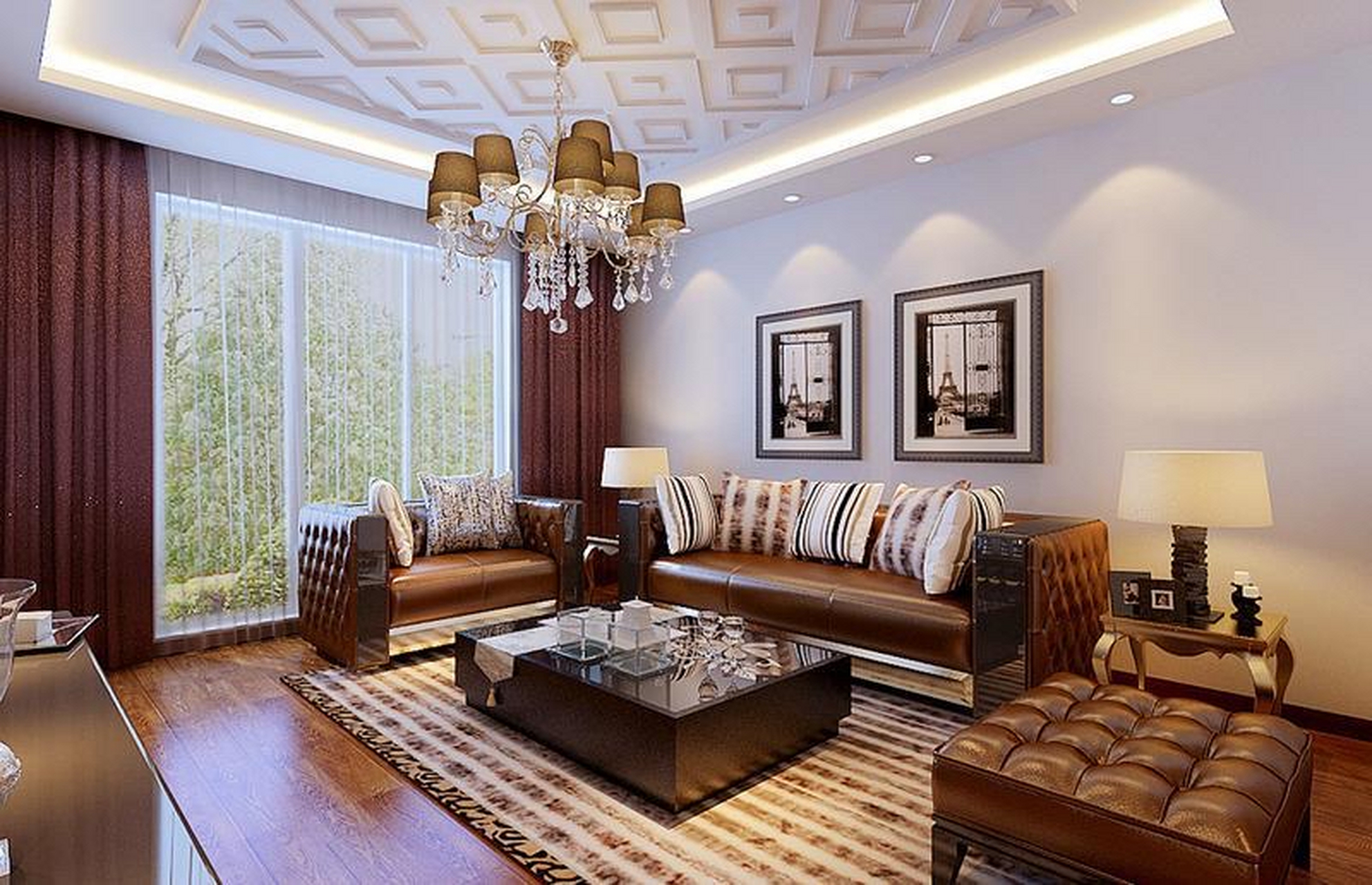 海口吊顶装修# 客厅吊顶是家居装修中不可忽视的一部分,它不仅能没