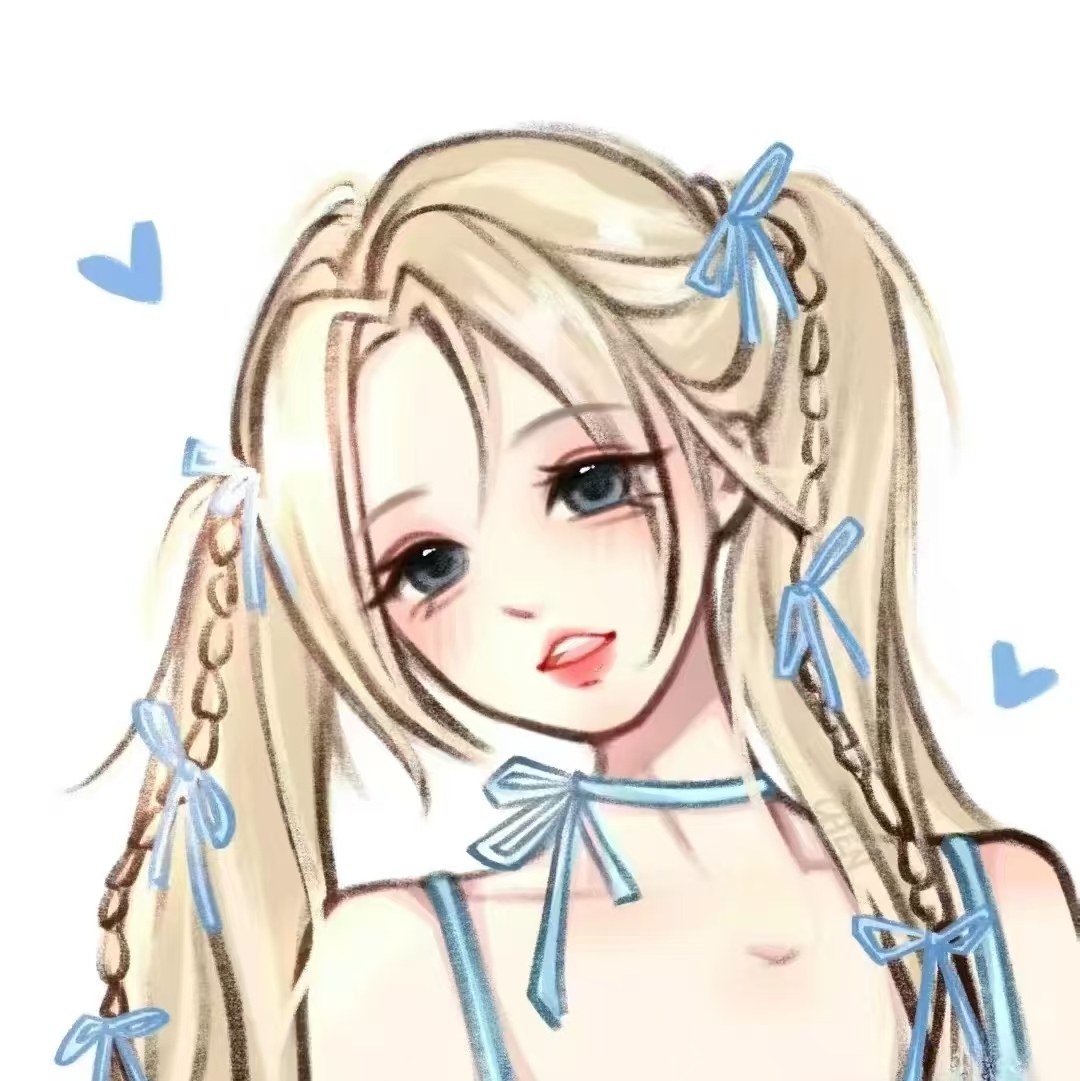 蓝色系闺蜜头像
