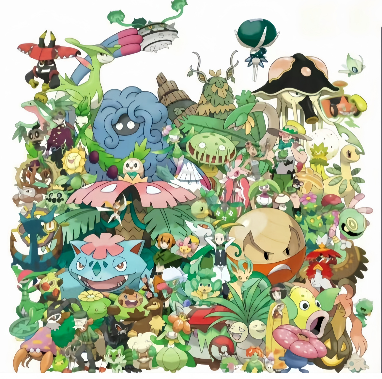 草系宝可梦大合集,草系算不算所有属性中最弱的一个?