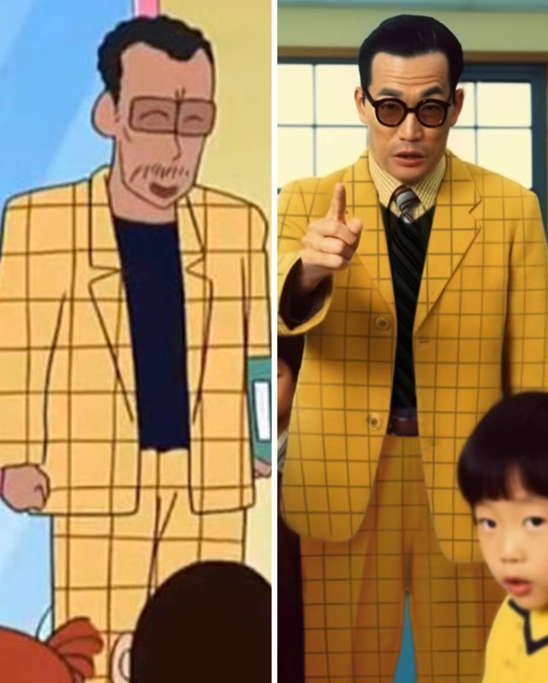 ai还原《蜡笔小新》园长老大,虽然外面很凶,但其实是一个很温柔的大叔