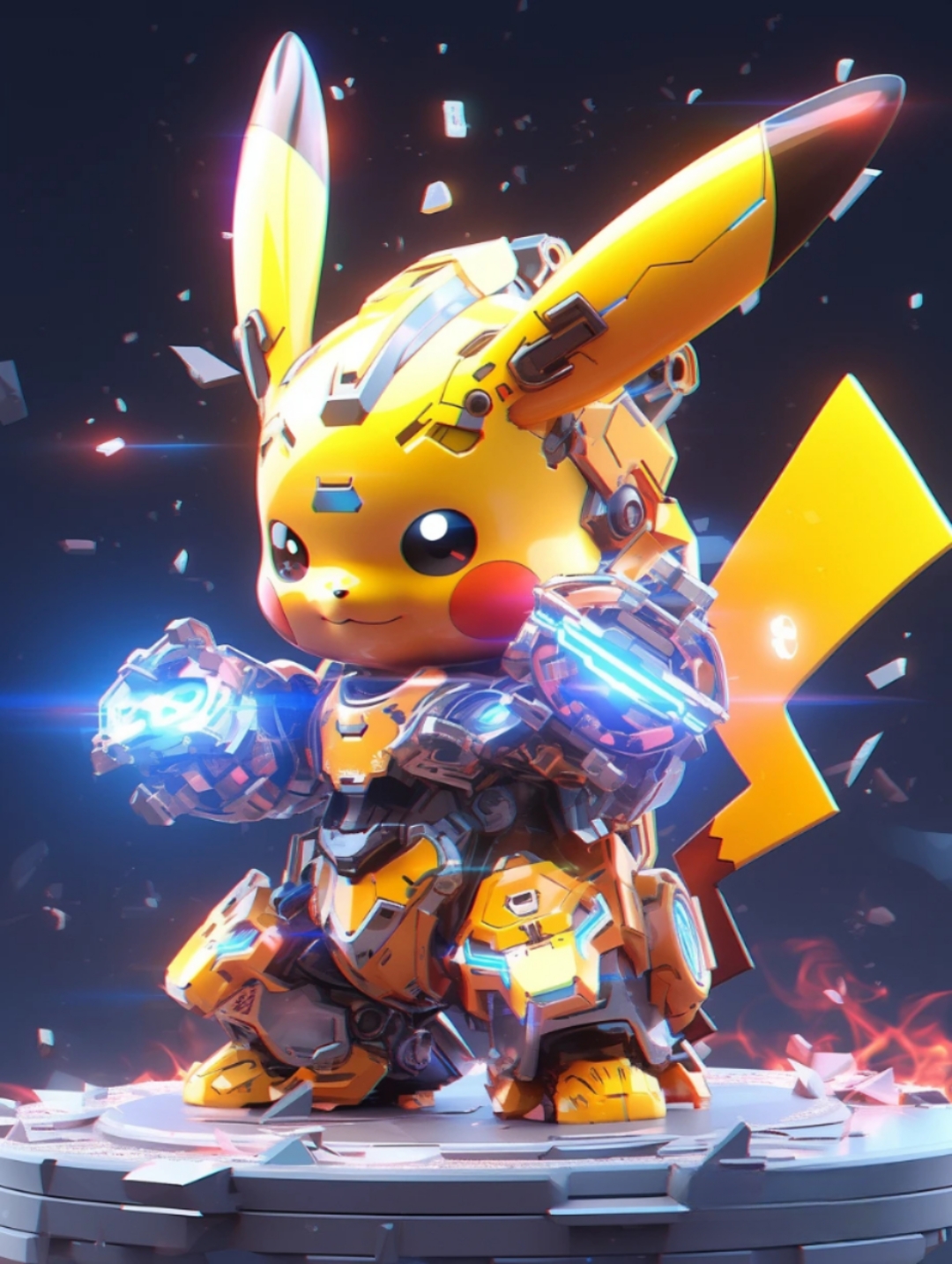 如果和超梦一样,宝可梦都穿上了机甲套装,会是怎么样的呢?