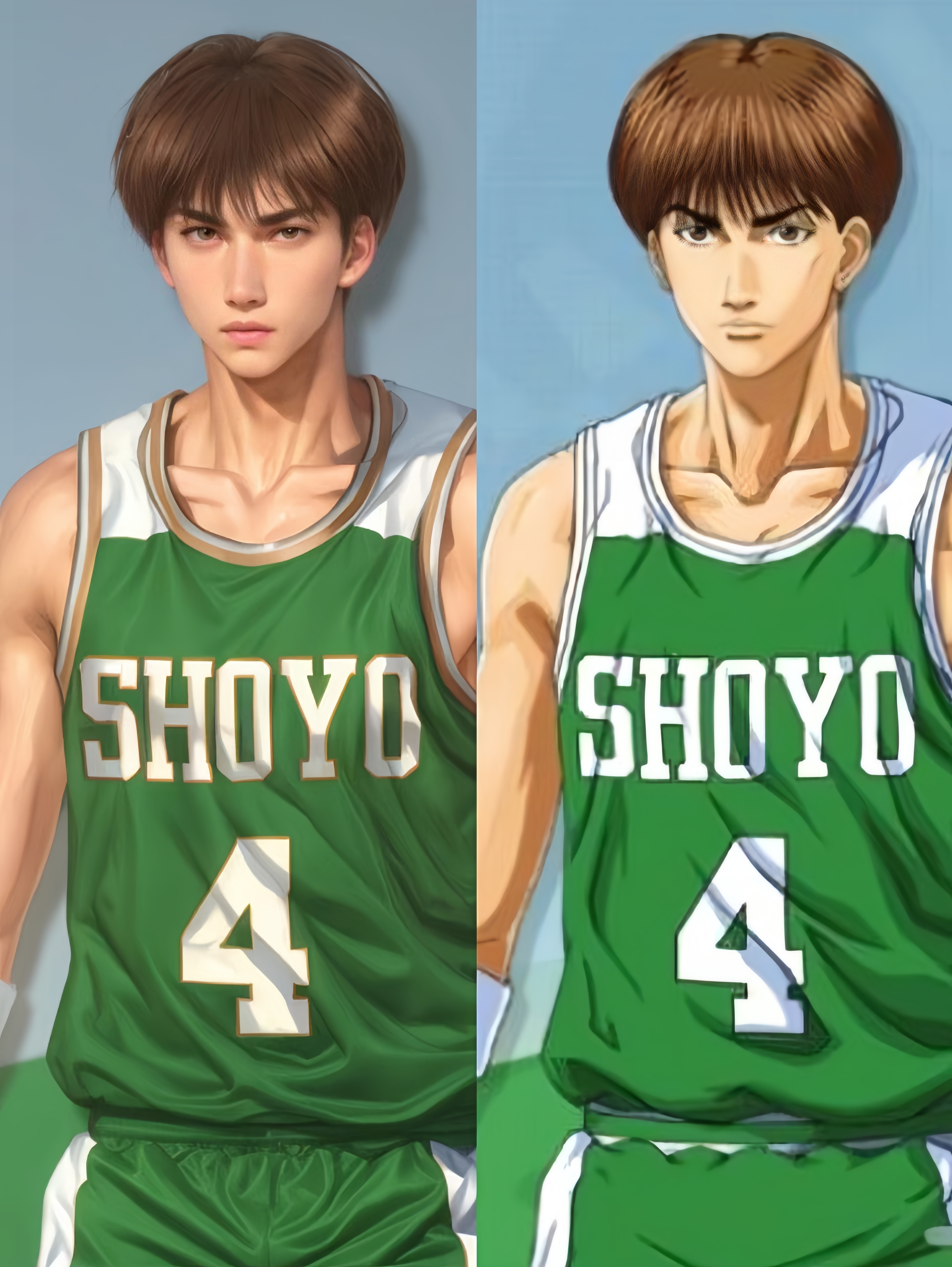 还原真实的藤真健司,翔阳高中的教练兼球员,与海南的牧绅一并称为