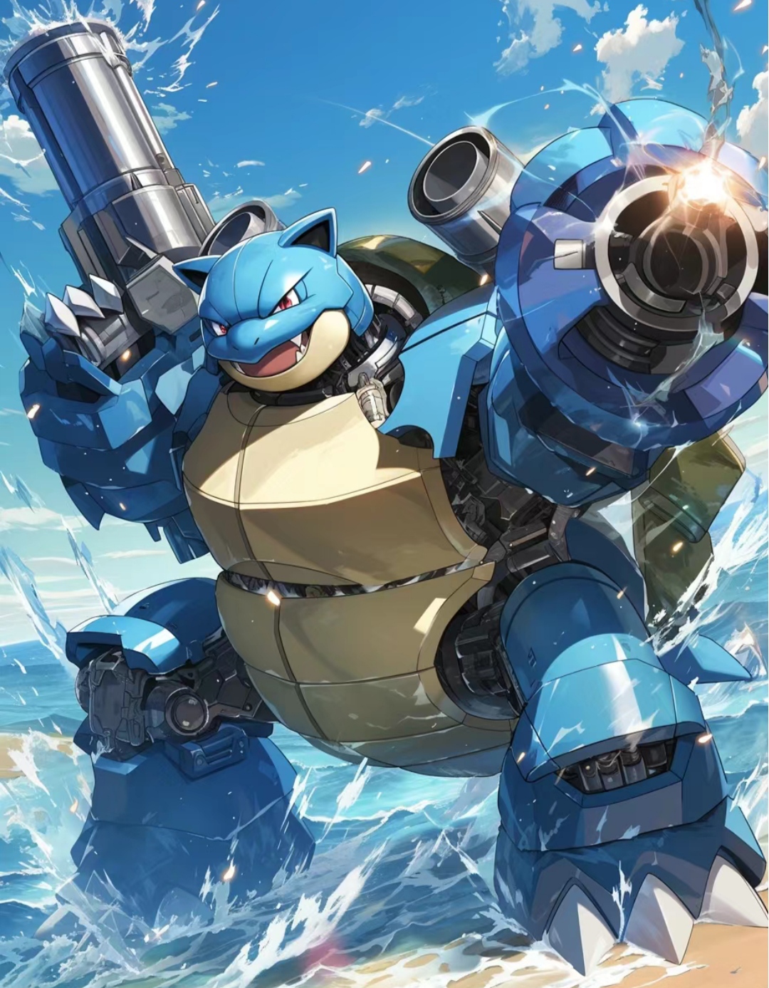 当宝可梦有机械化,这水箭龟也太帅了吧[温暖]大人,时代变了,现在是