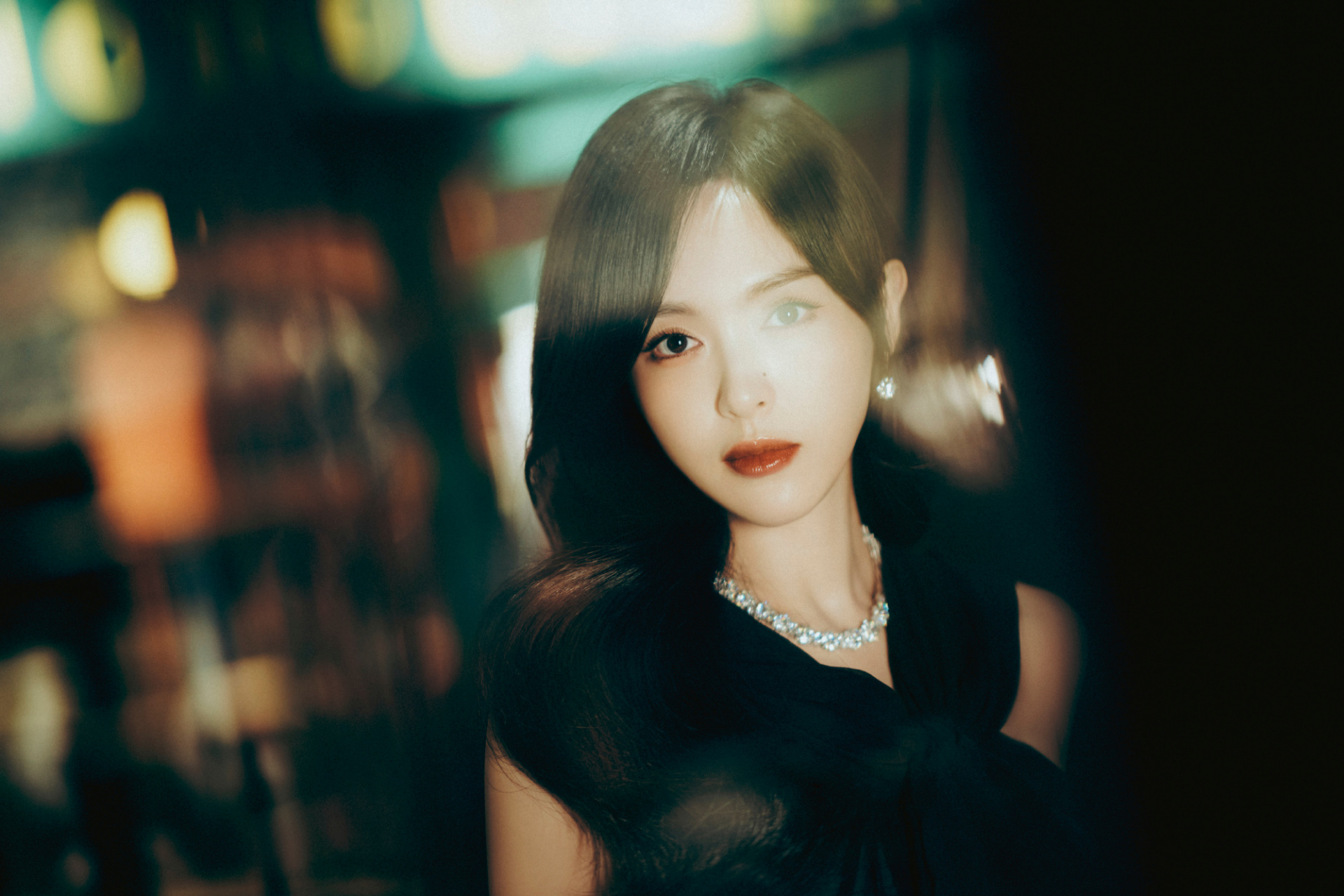 唐嫣  黑色长裙  性感又不失优雅