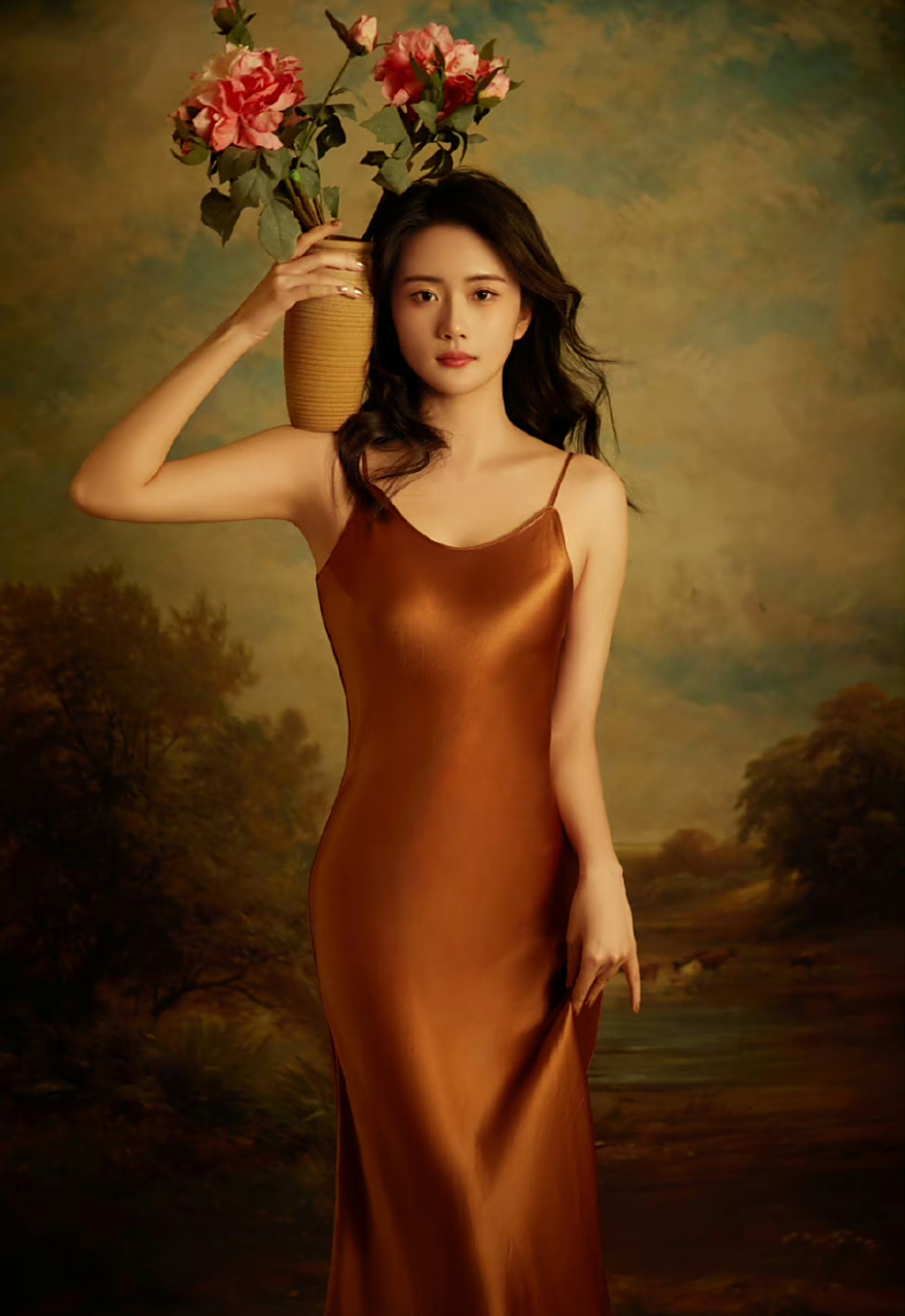 饰演叶芳的演员赵昕分享了写真,宛如油画中的少女,好美啊!