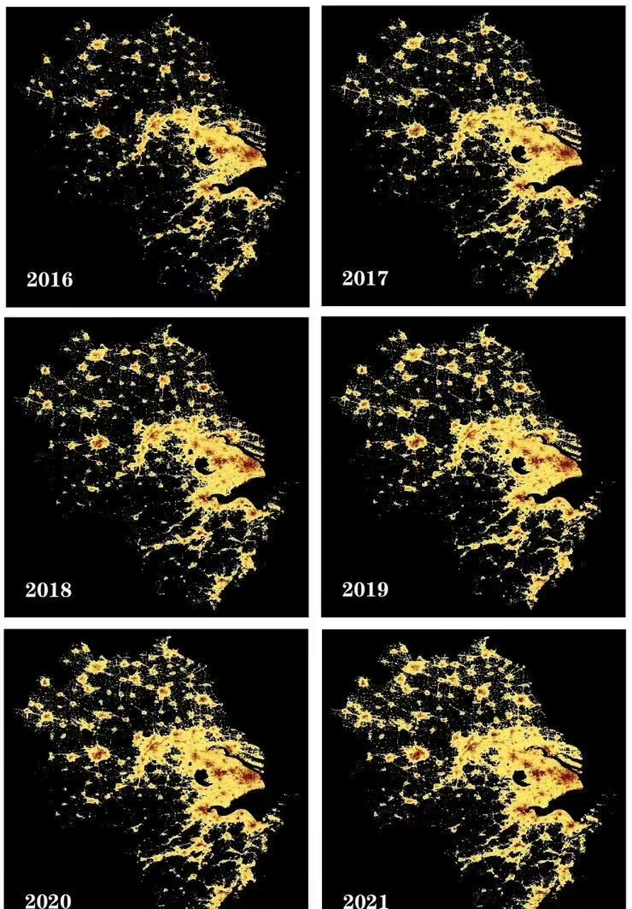 2021世界灯光影像图图片