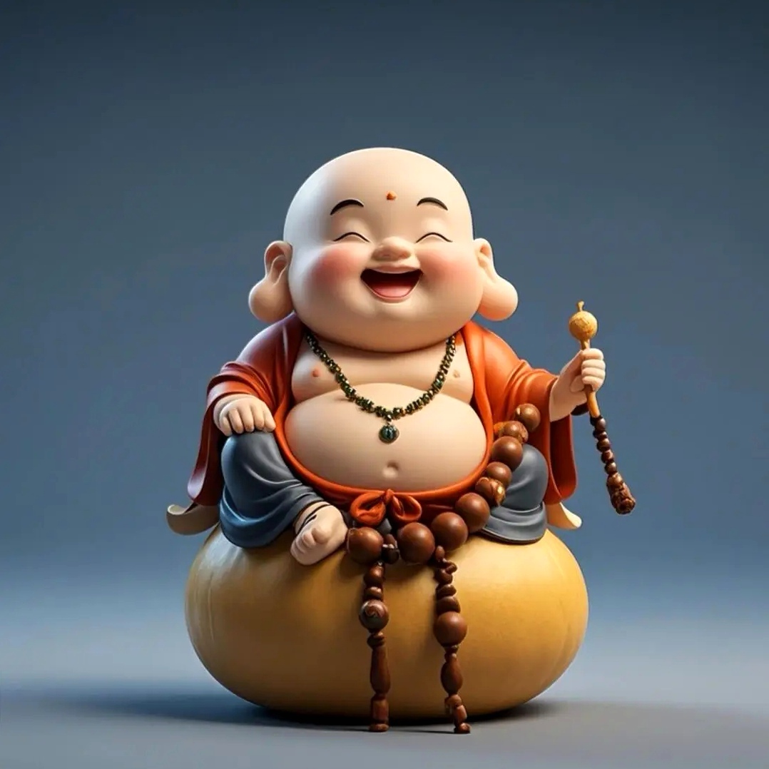 相见欢·开心小弥勒 貌合弥勒憨容,小顽童. 笑口弯成新月,沐春风