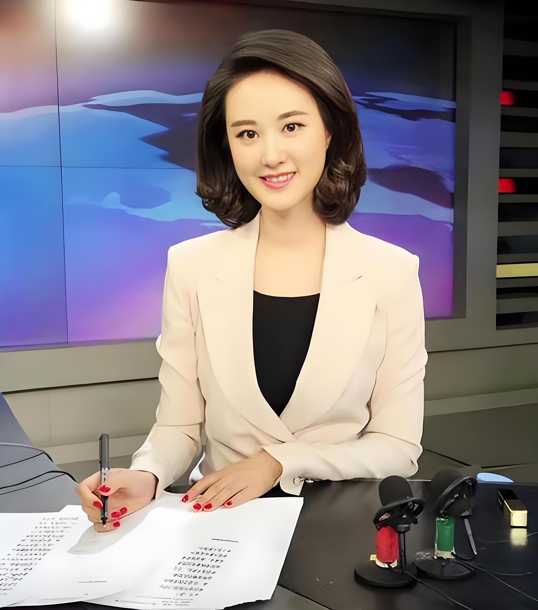 金牌主持人播报时候半身人物图片央视访谈女主持人中国城市报道主持人