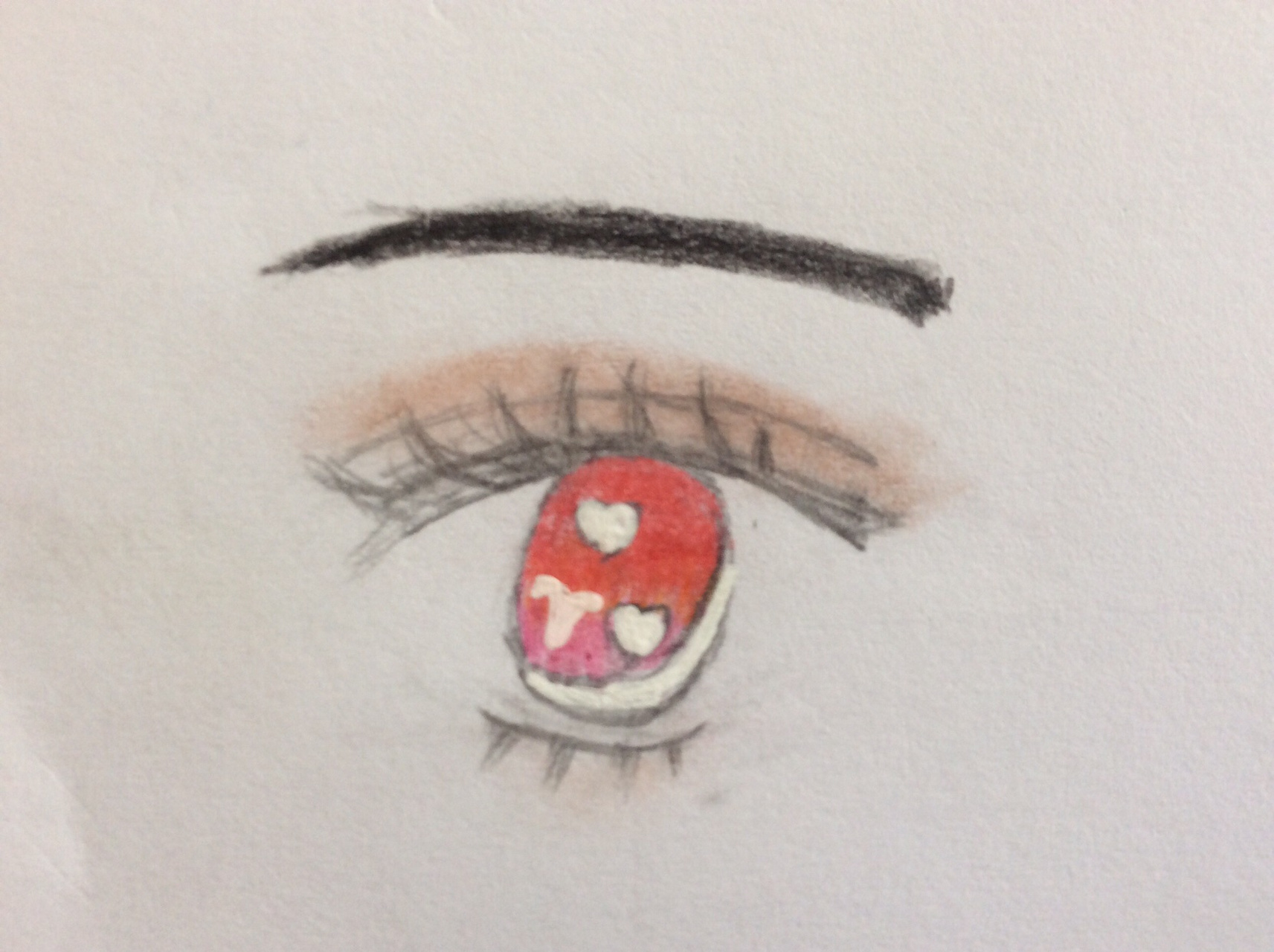 看看我画的白羊座眼睛 (左眼)[坏笑][坏笑][坏笑]