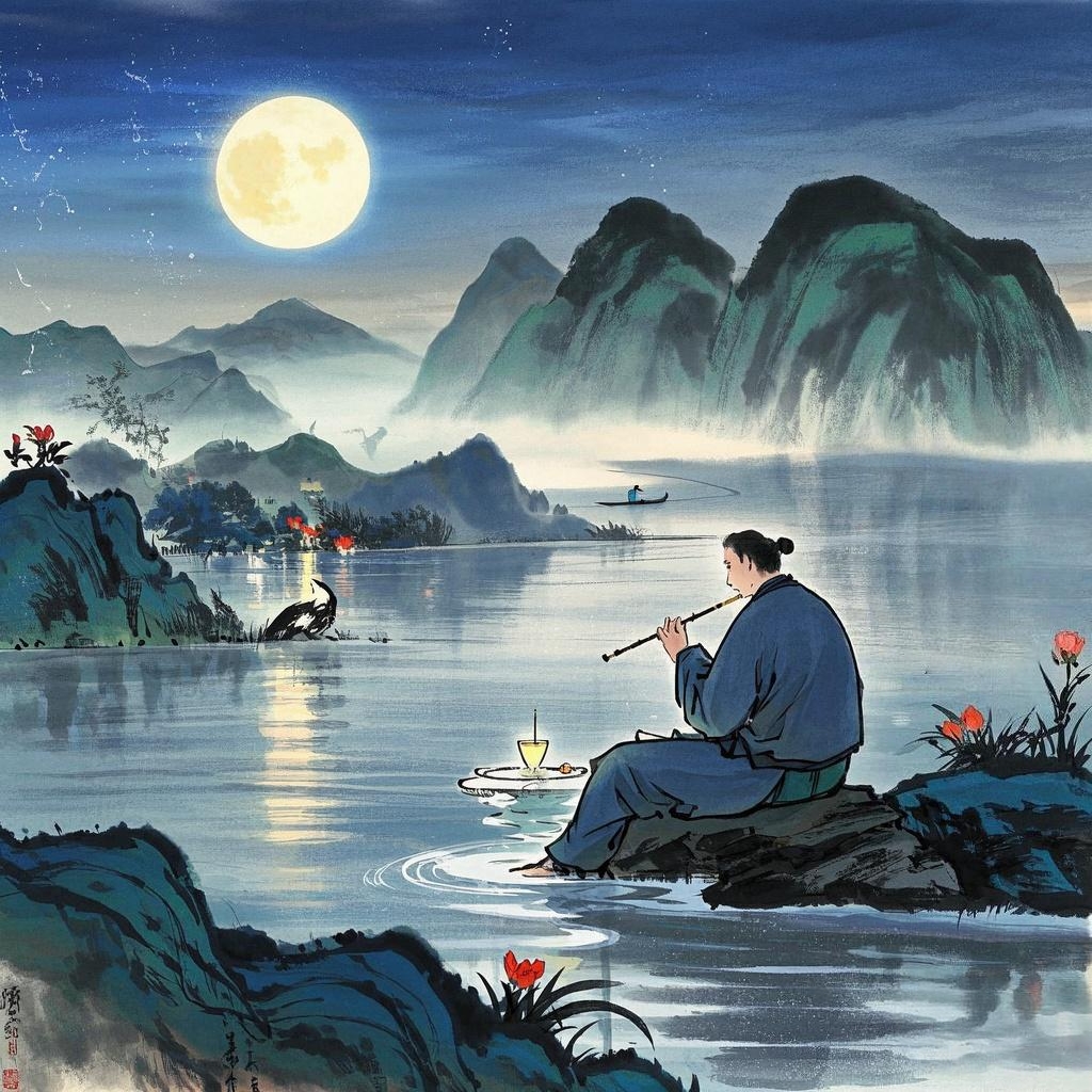 混元一气吞入腹,化作鸿蒙本初元. 神游大化参玄妙,炁分阴阳演道篇