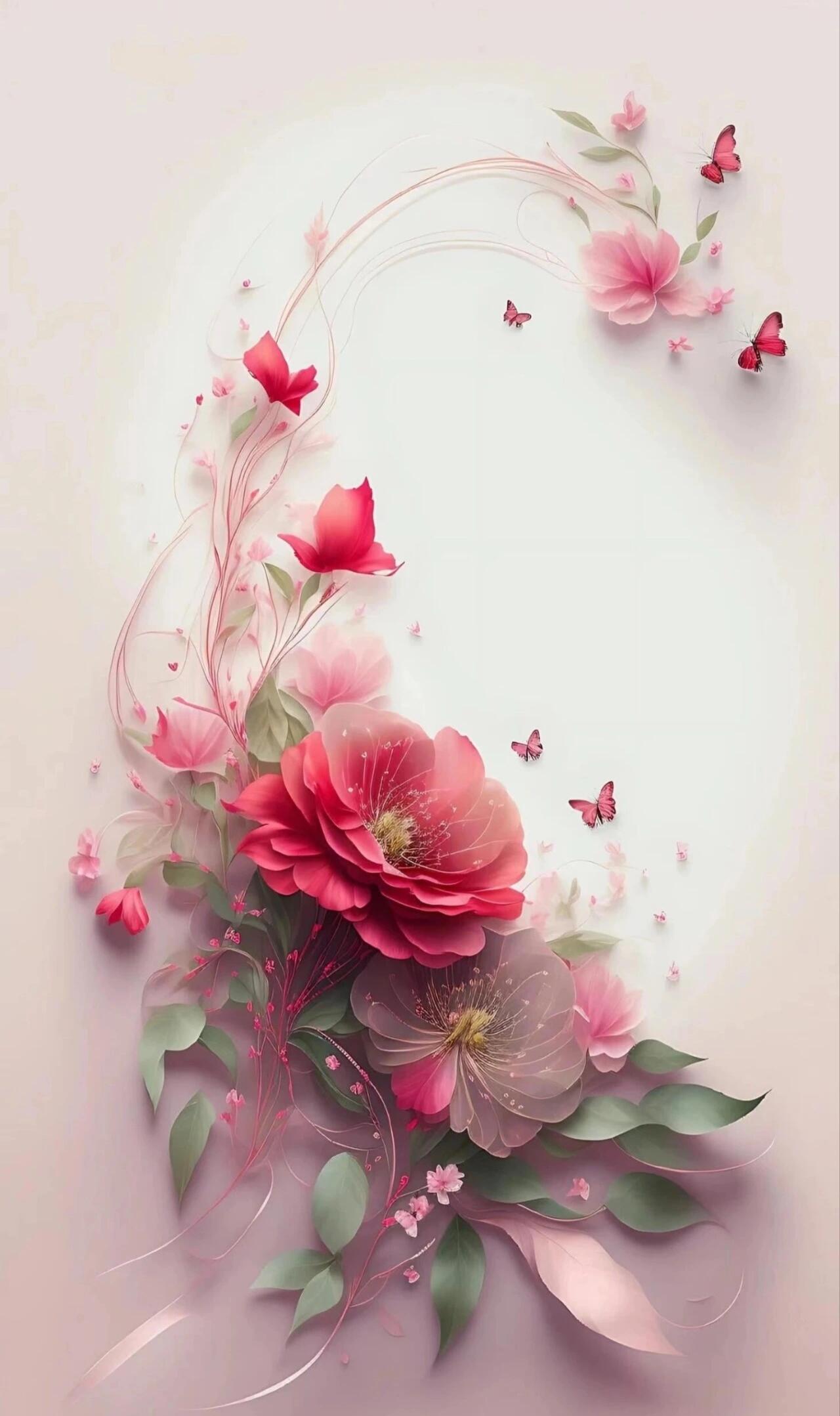 巨大的粉红色花朵,宛如盛装的舞者,在微风中轻轻摇曳,尽显柔美与娇艳