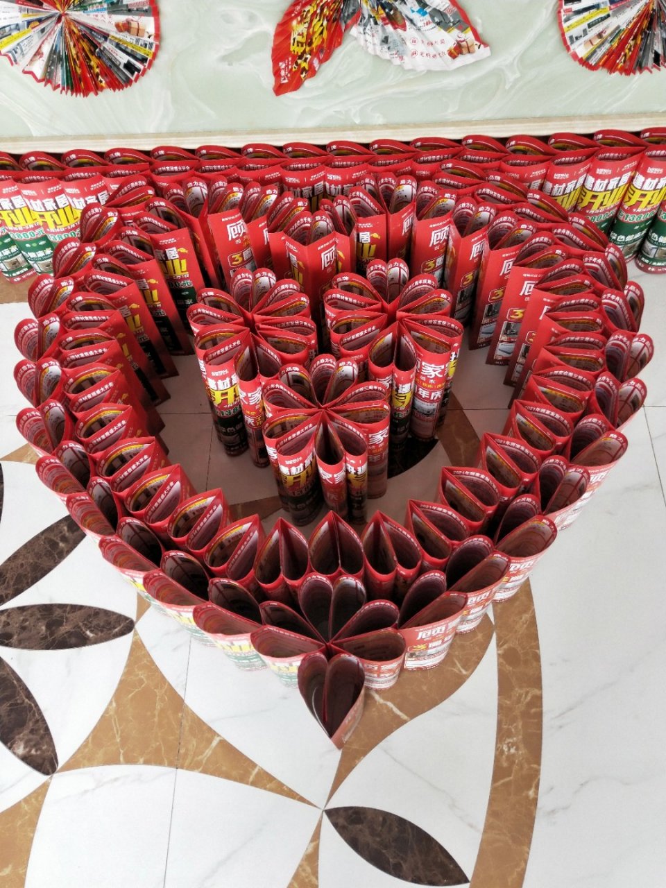 盼盼硅藻泥黄梅旗舰店  单页布置门店