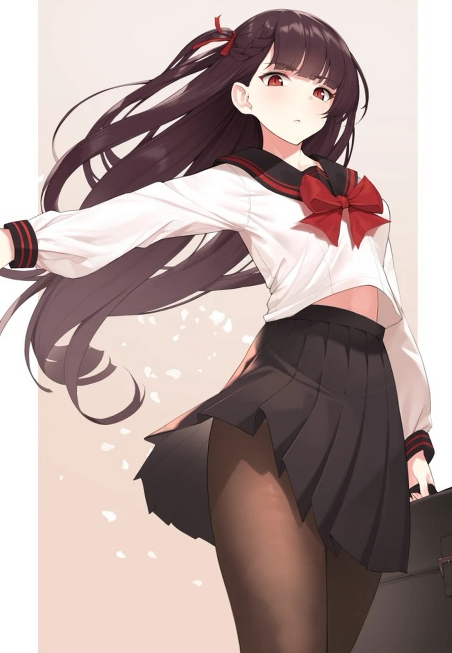 动漫美图# jk制服无敌美少女