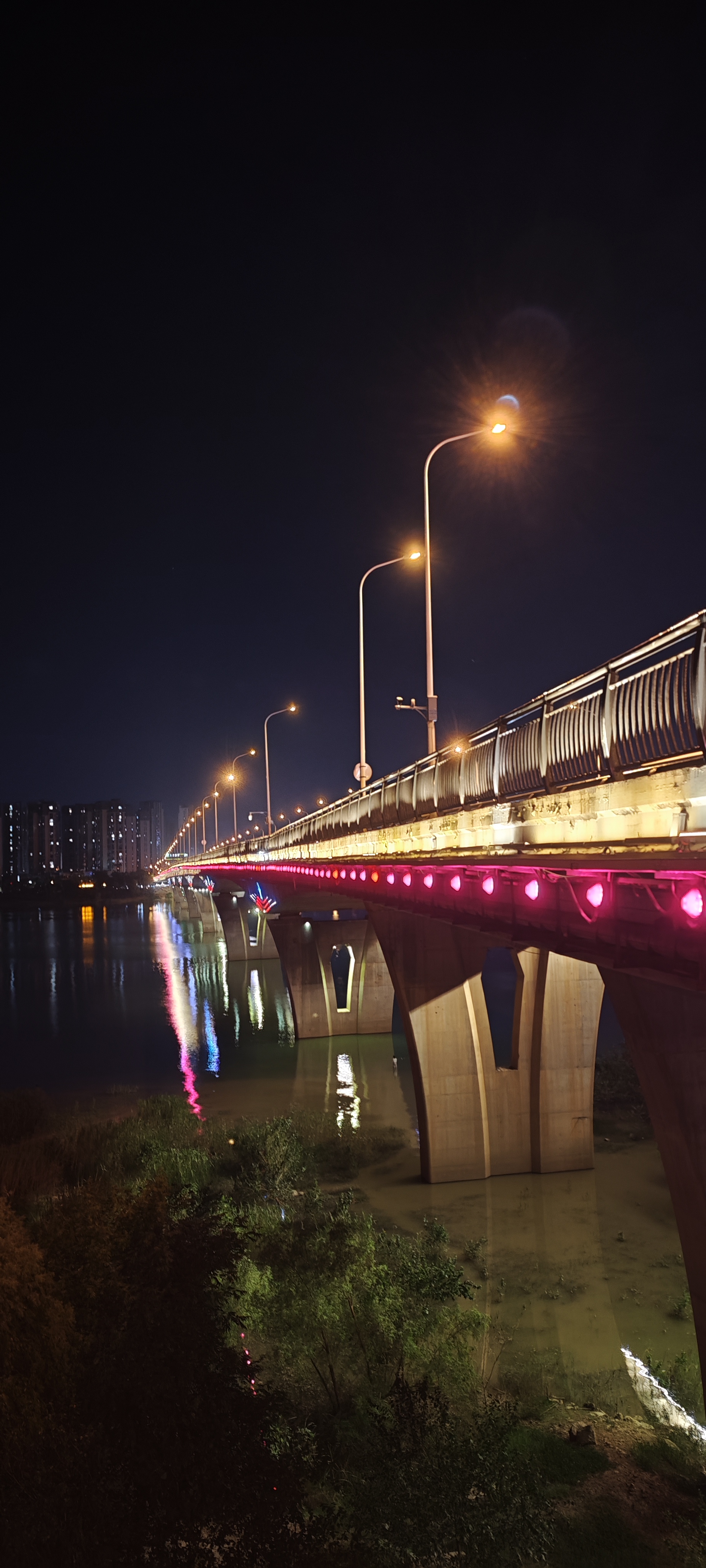 荷月十五桥上望月