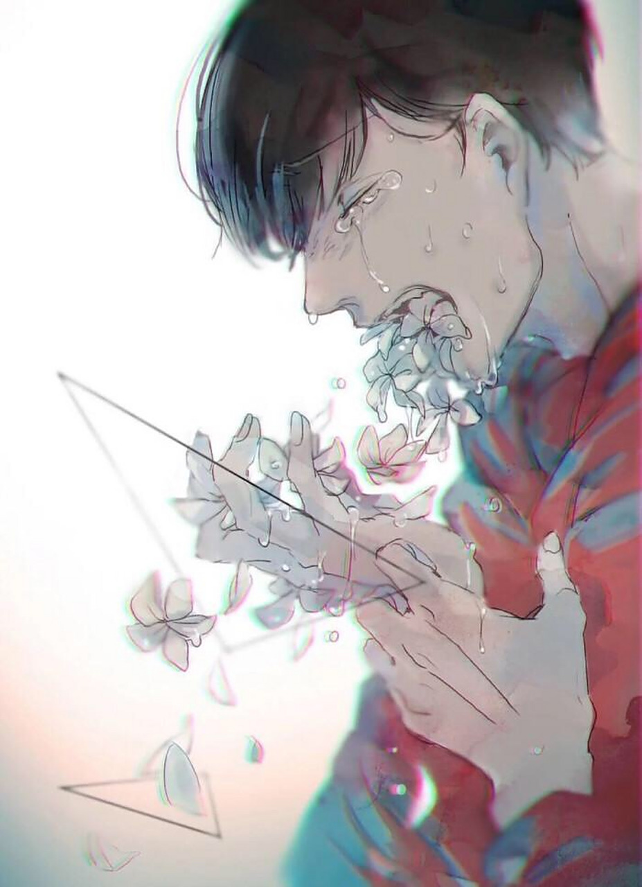 患上"花吐症"的患者,每当对单恋对象深深的思念,爱恋无法传达,喉咙会