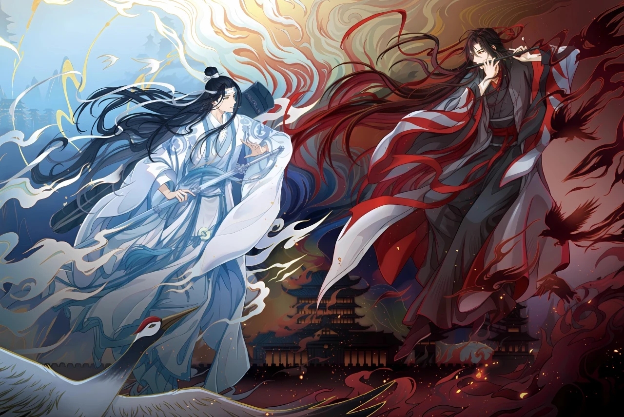 《魔道祖师》七周年高清海报壁纸 #魏无羡蓝忘机# #墨香铜臭#魔道祖师