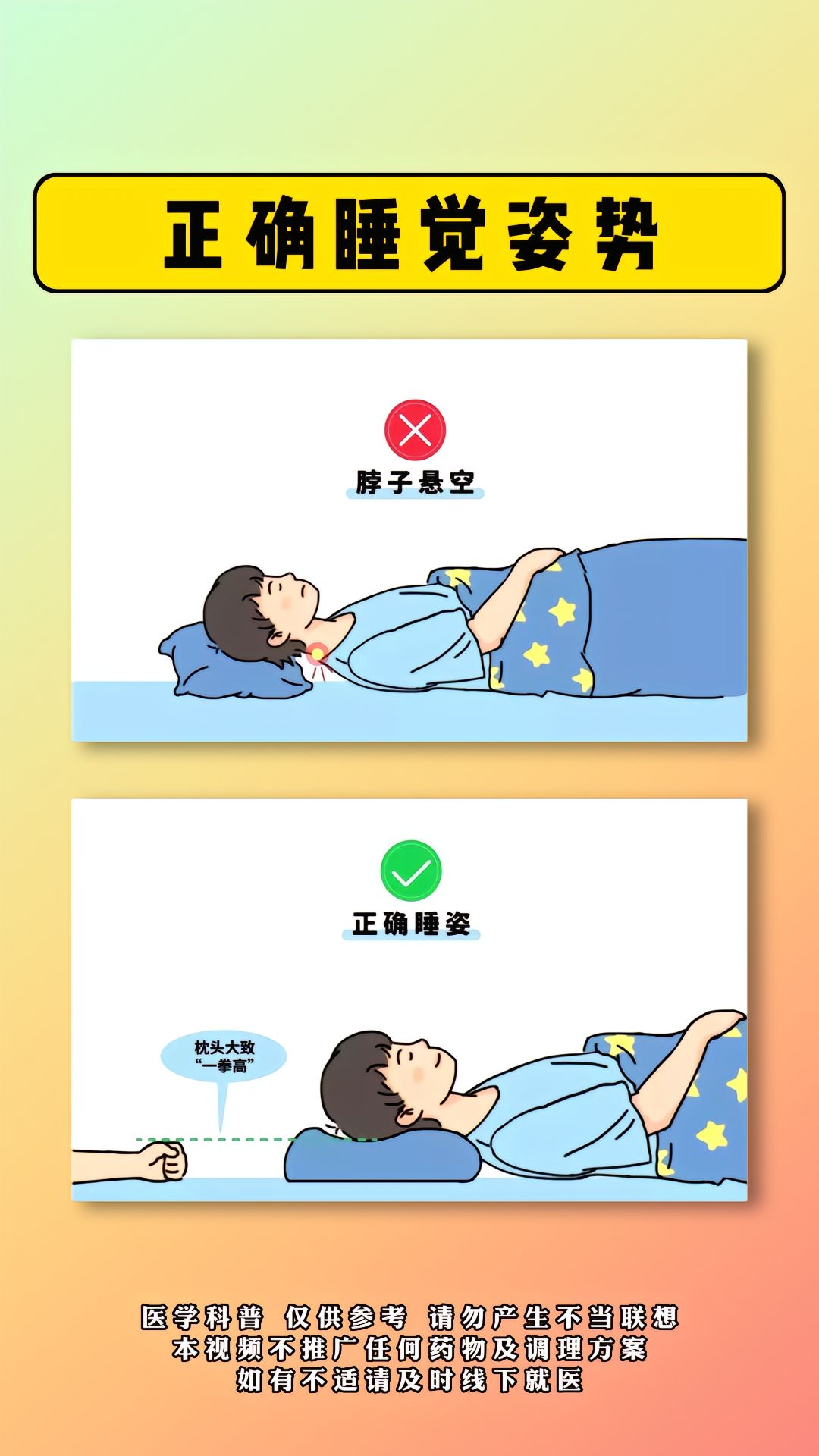 [抱抱][抱抱][抱抱][抱抱]很多突友都有错误的睡觉姿势,快看你中招了