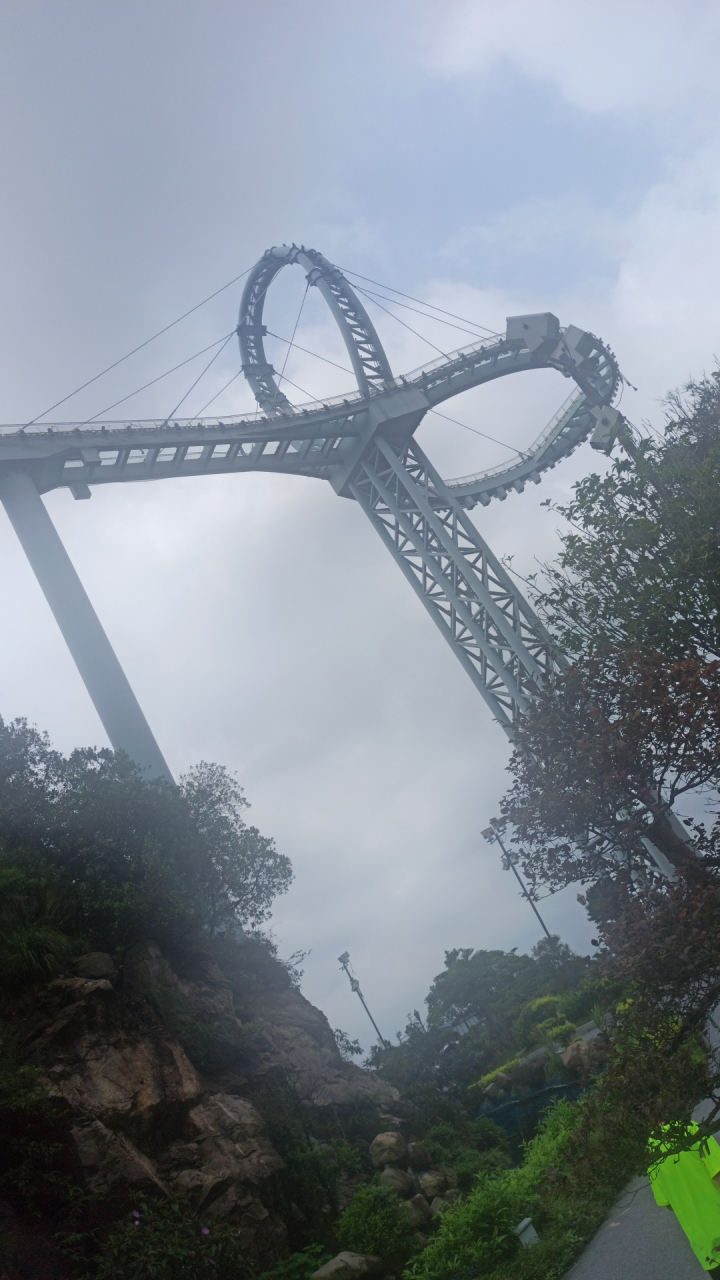 景区#天门悬廊#吉尼斯世界纪录最高玻璃桥黄腾峡景区位于广东省清远市