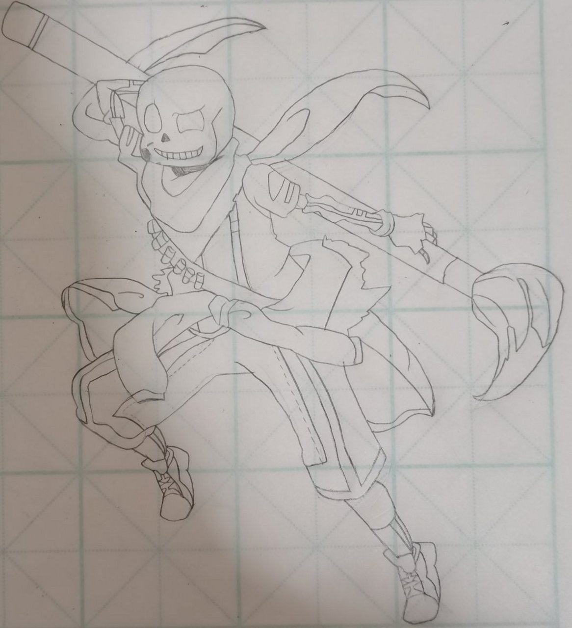 画了一个小时画出来的ink sans的草稿[哟][哟]