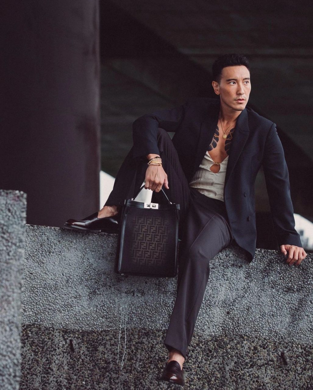 王阳明,纹身上瘾一男的!#娱乐最前沿