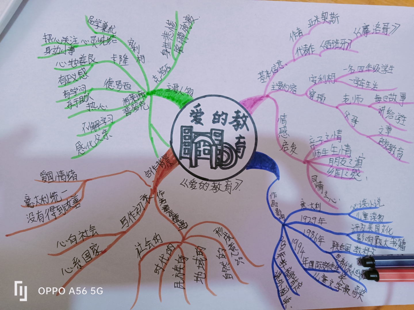 爱的教育思维导图