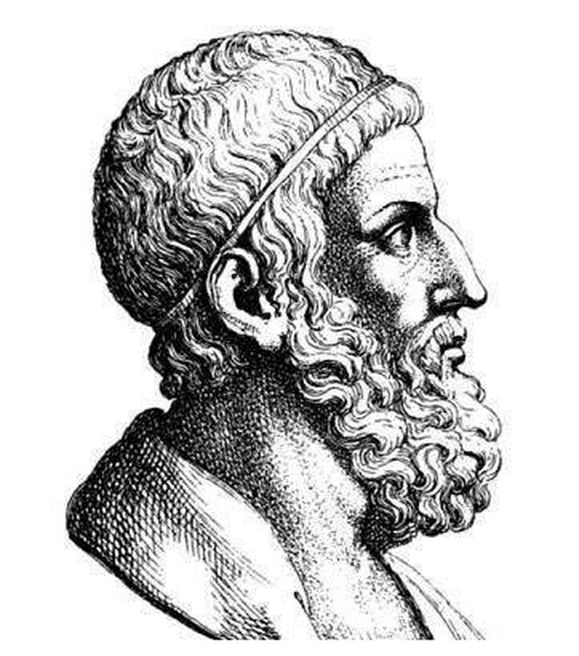 伟大的科学家"阿基米德"肖像画面奇石,神似!