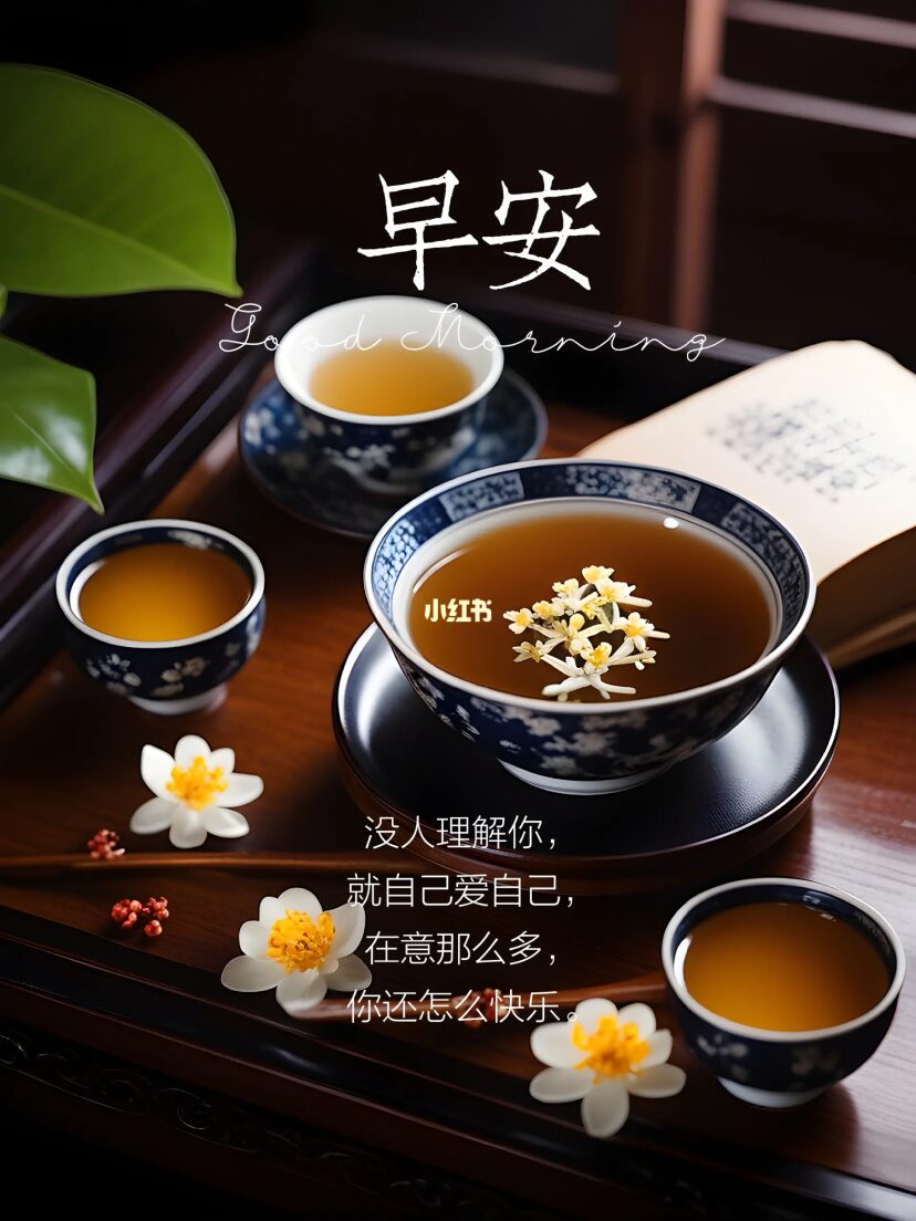 早安之茶  画中之景,简而又雅.