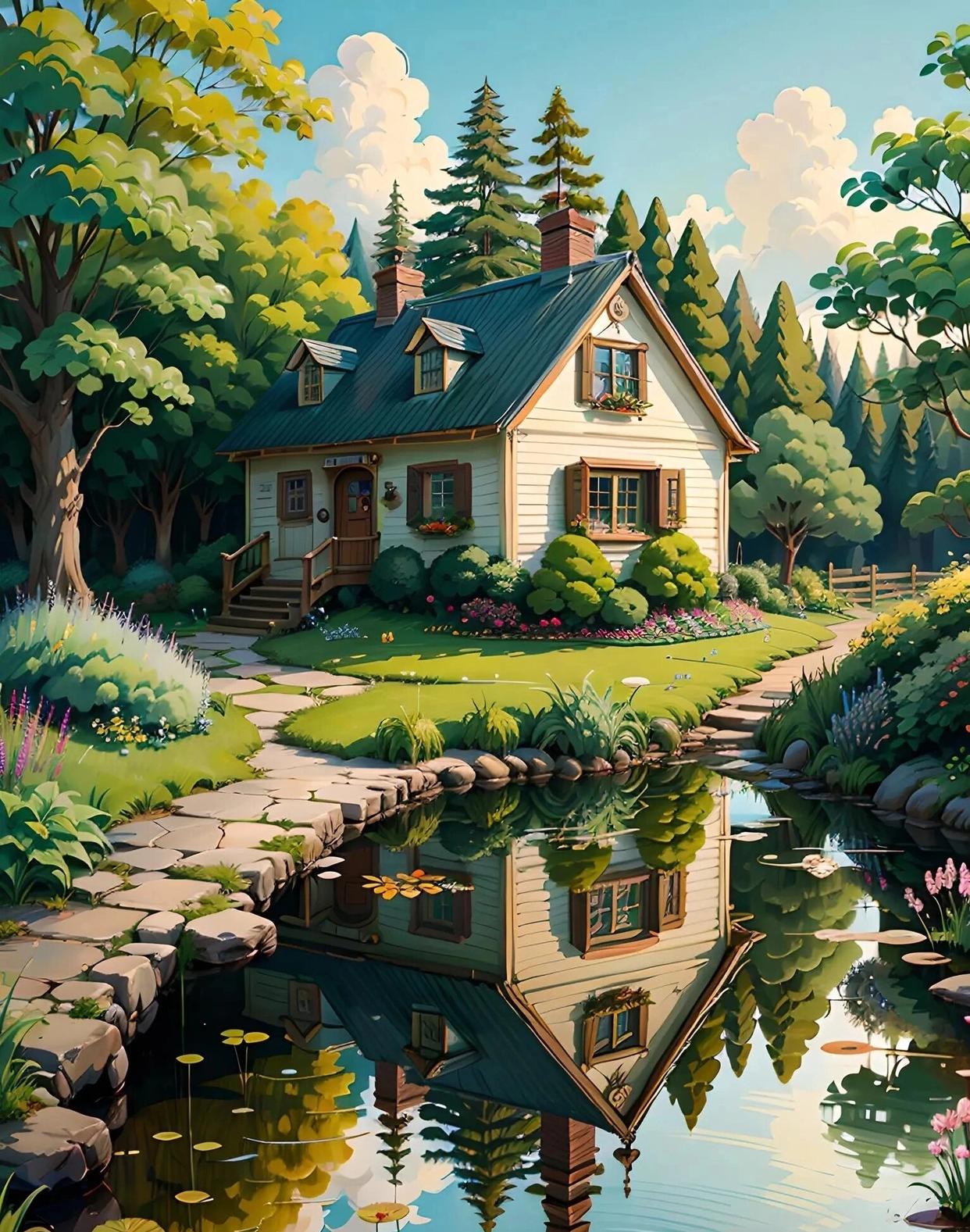 美丽家园61精美画卷 美丽家国温馨而祥和,心灵归处宁静而美好.