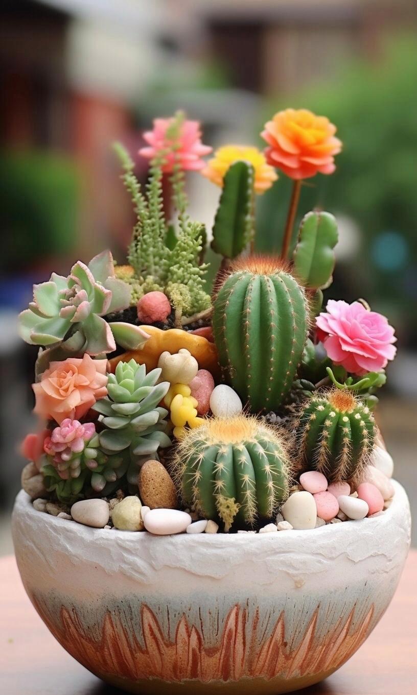 多肉植物盆景 多肉植物多人爱,盆景摆放家里面.