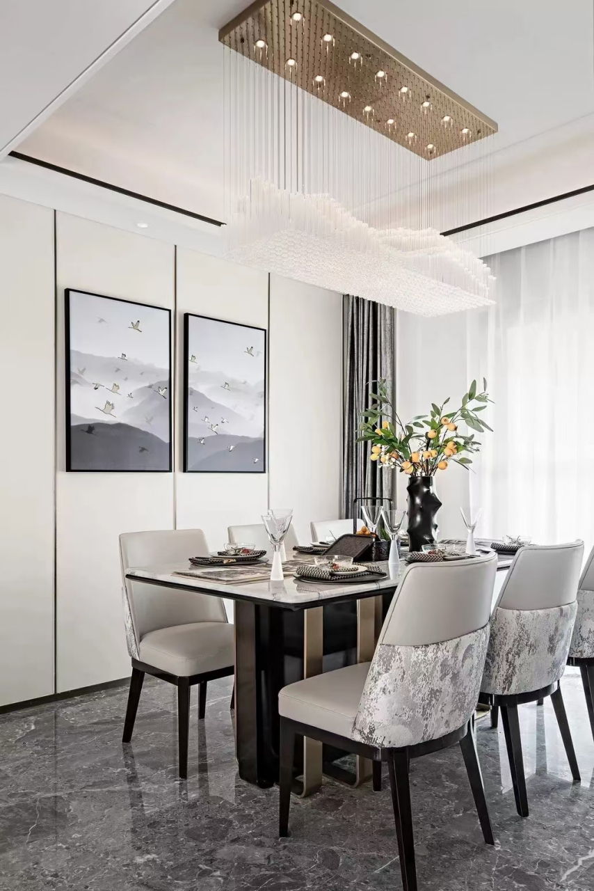 潮顶国际软装完工实景效果 现代禅意时尚高级的材质.