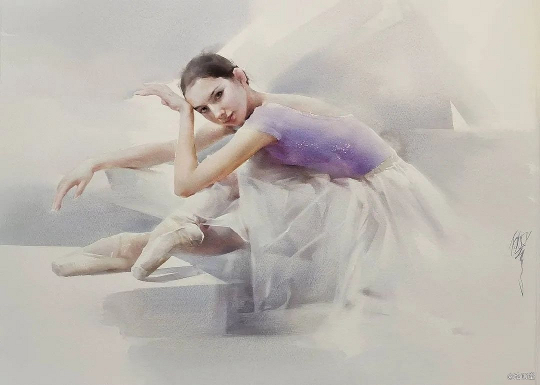 柳毅的水彩芭蕾系列二