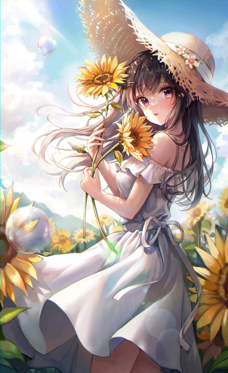 二次元向日葵少女