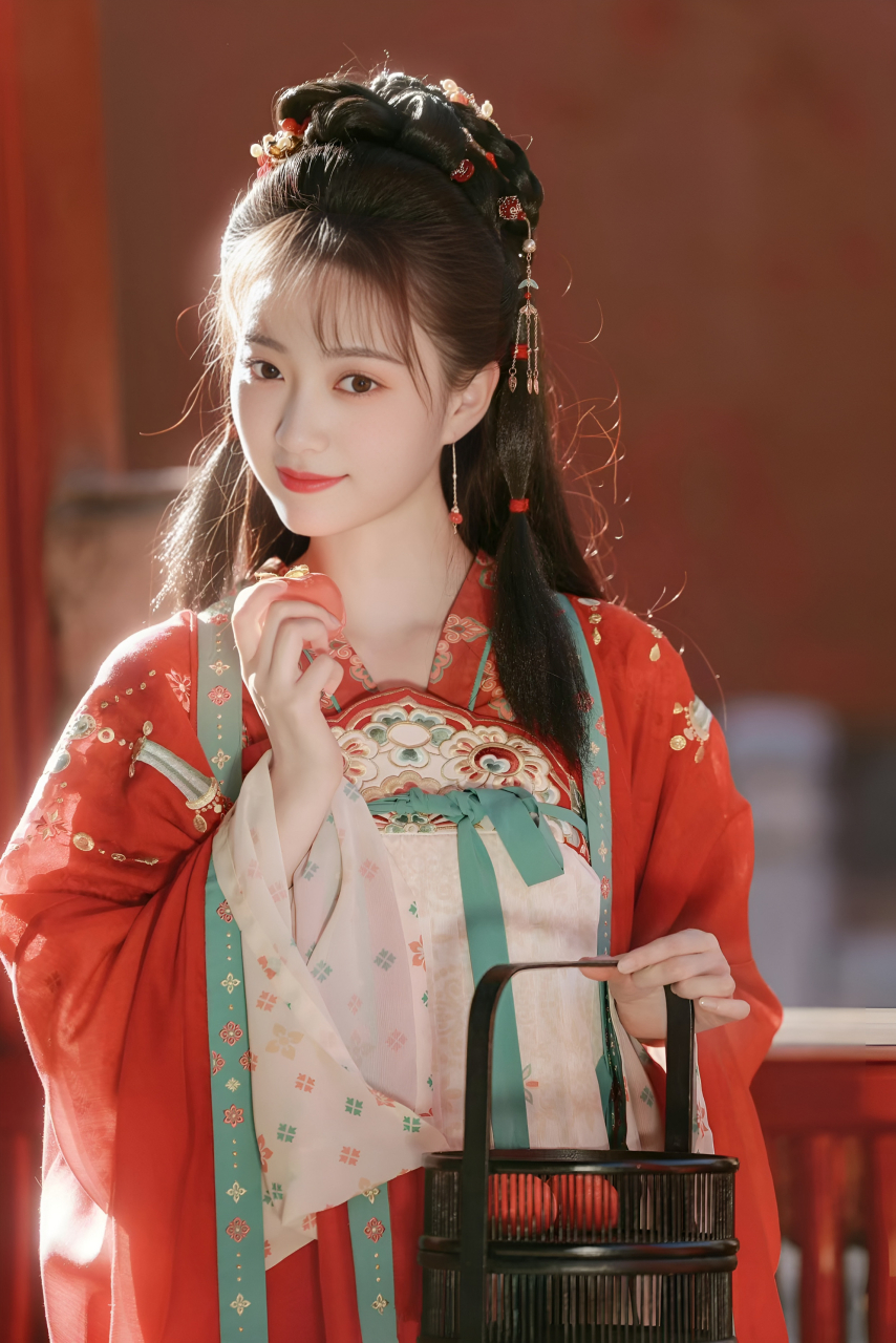 古装俏皮可爱的美少女