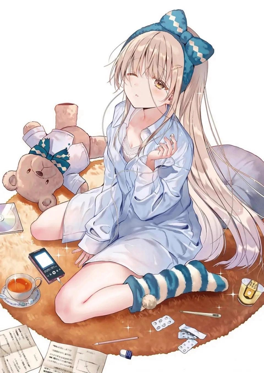 呆萌可爱的二次元少女