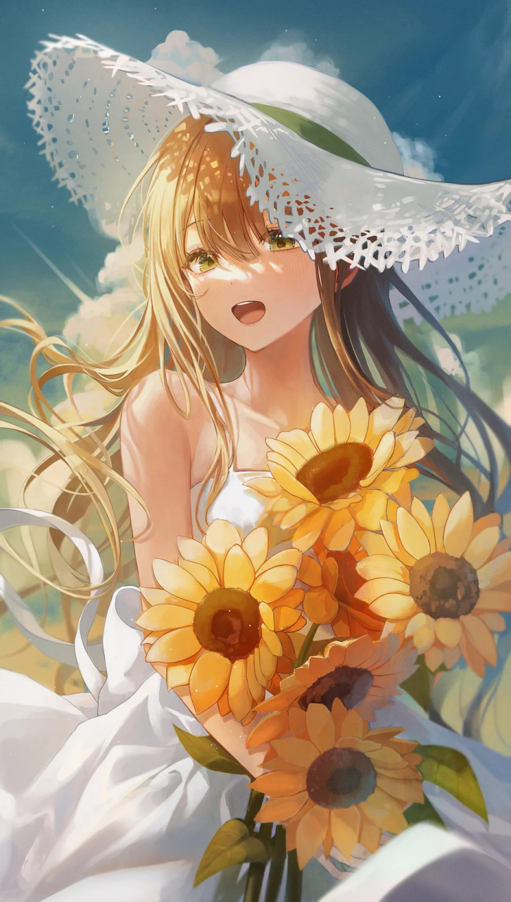 二次元向日葵少女