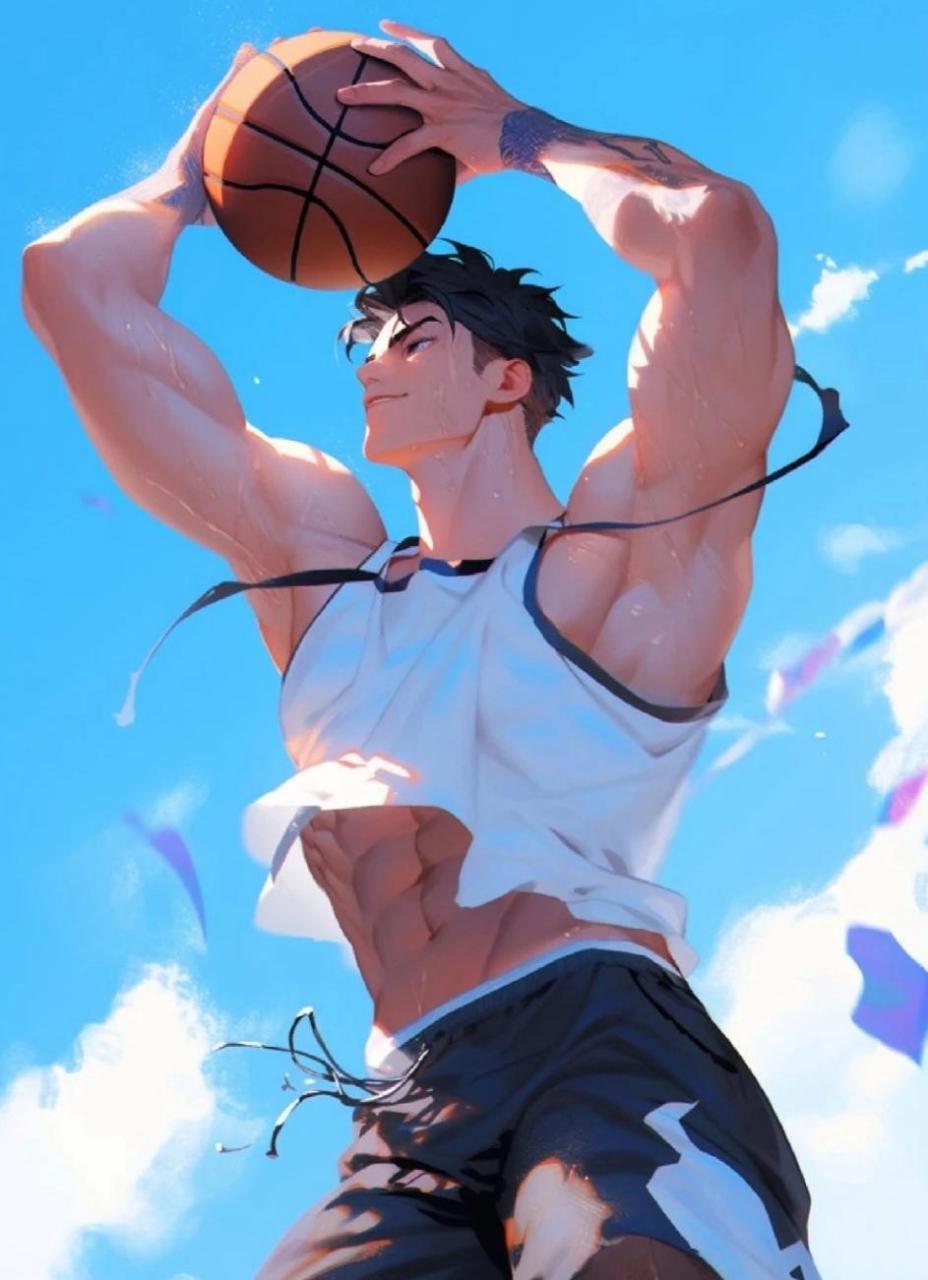 分享一组篮球男高和男大#帅哥# 漫画.谁高?谁大?你说了算!