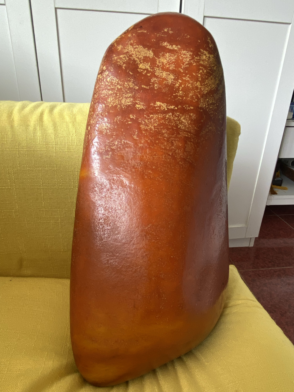 和田玉玛丽艳满红皮大籽料