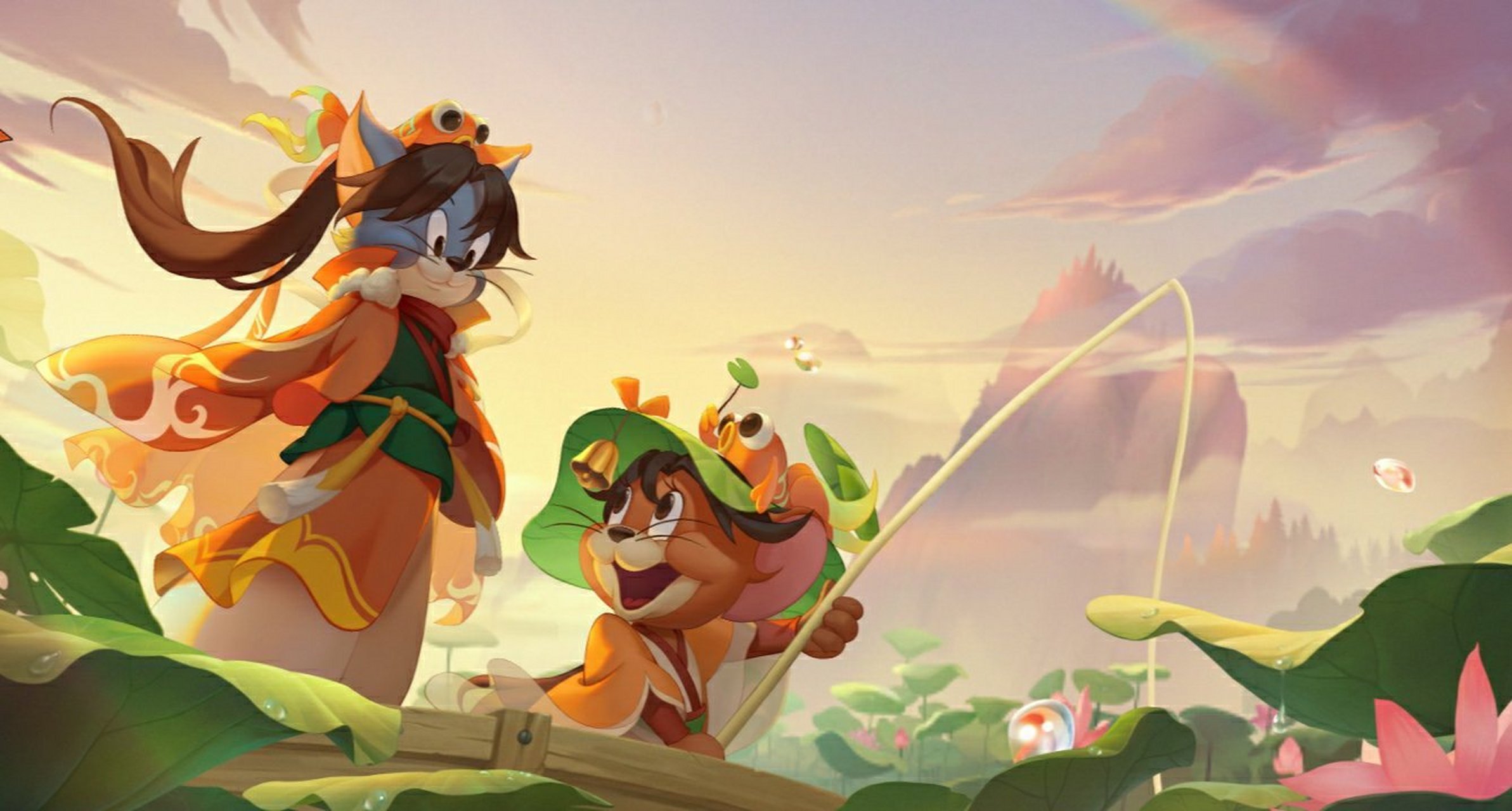 鱼戏莲,一个我永远抽不到的系列.[左捂脸]#猫和老鼠手游