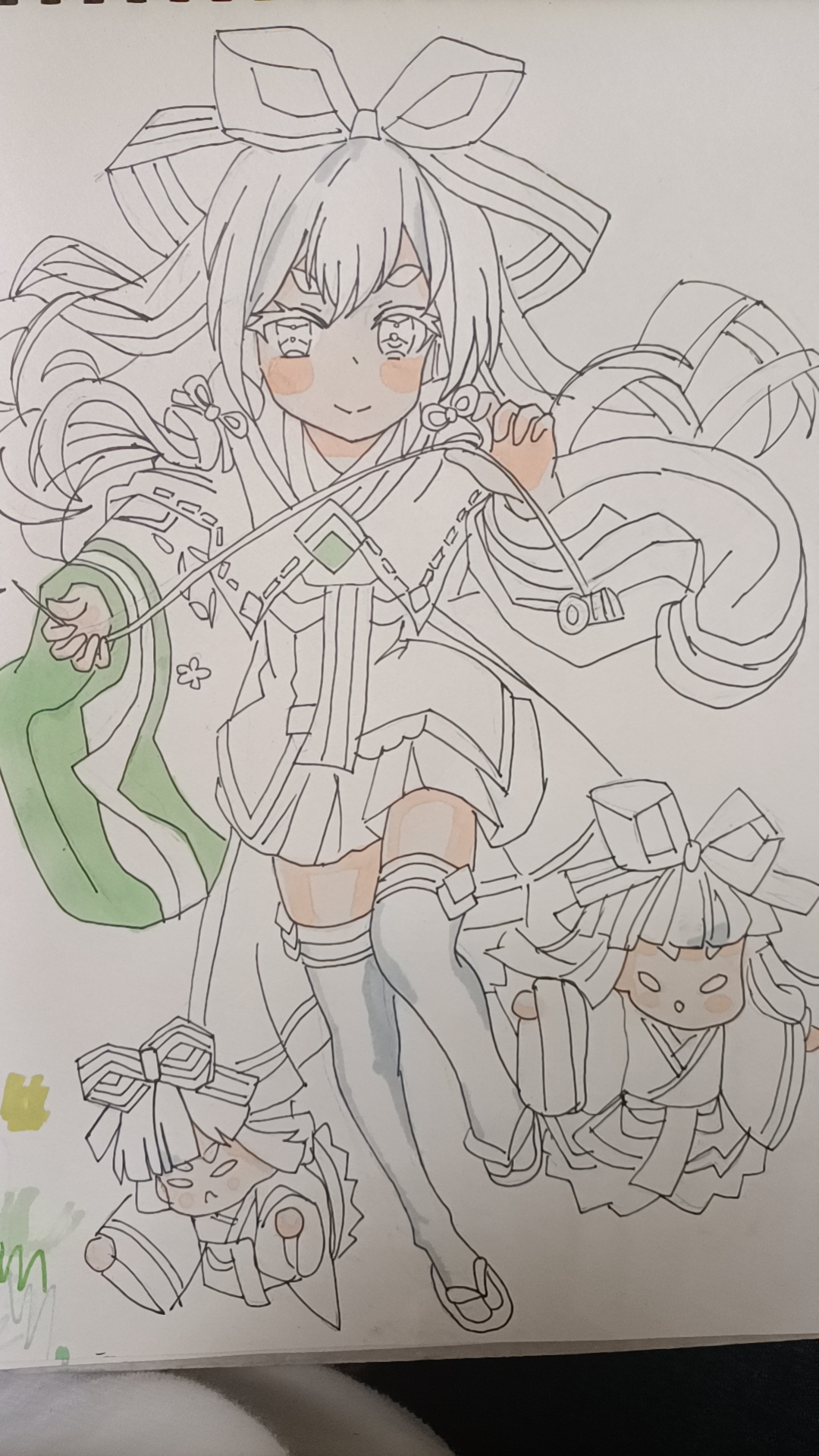 临摹食之契约角色菱饼