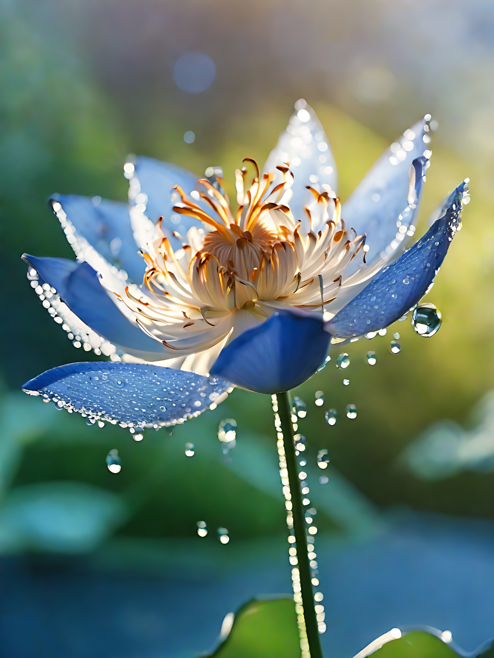 在这喧嚣的世界里,愿我们都能如这蓝莲花般,出淤泥而不染,静静绽放,与