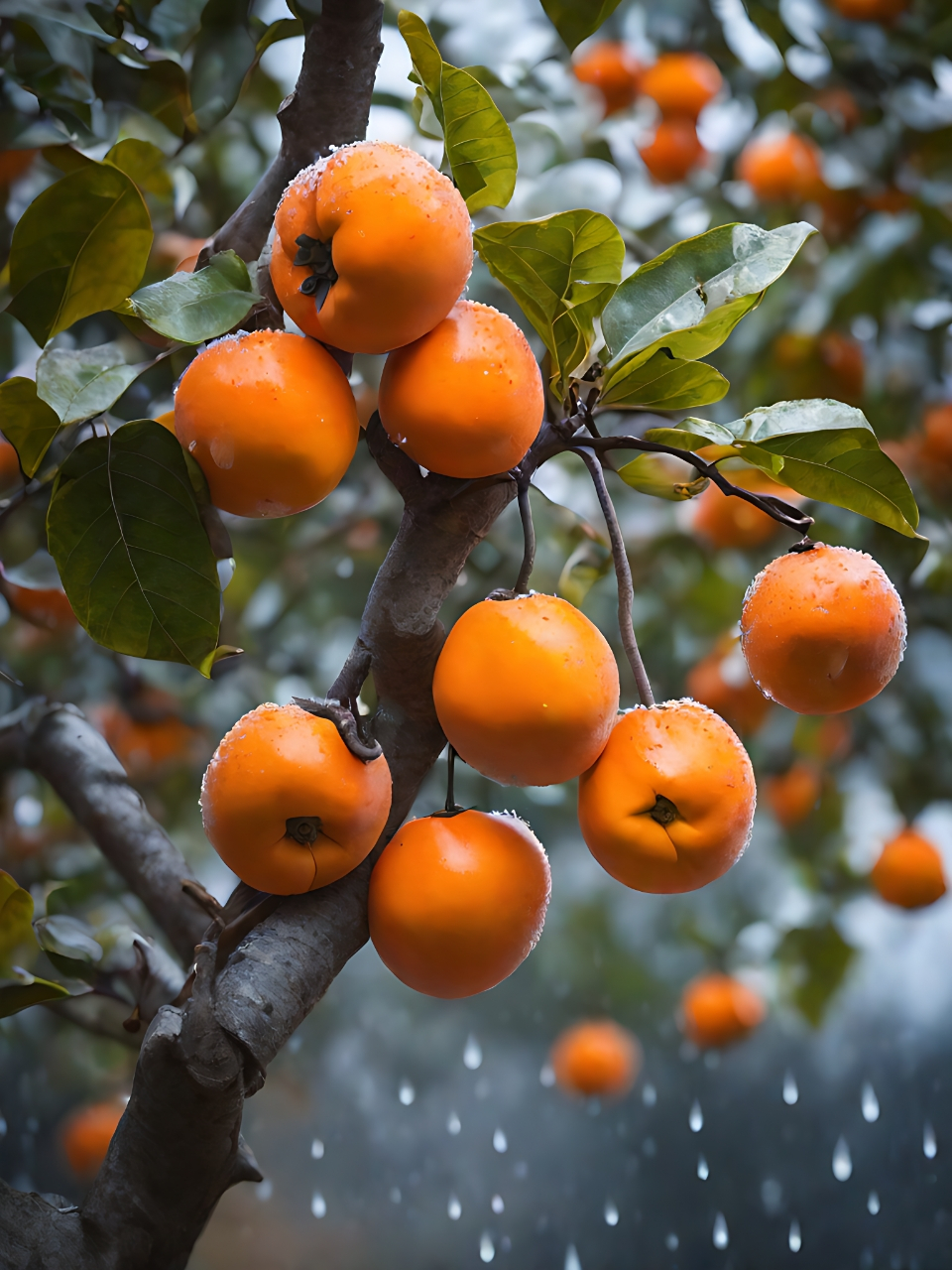 雪中红果,晶莹剔透.